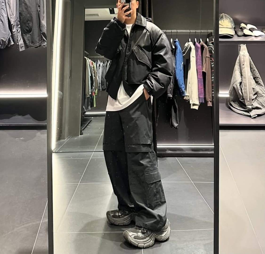 준지 179만 스탠카라 봄버 블루종 상품이미지7