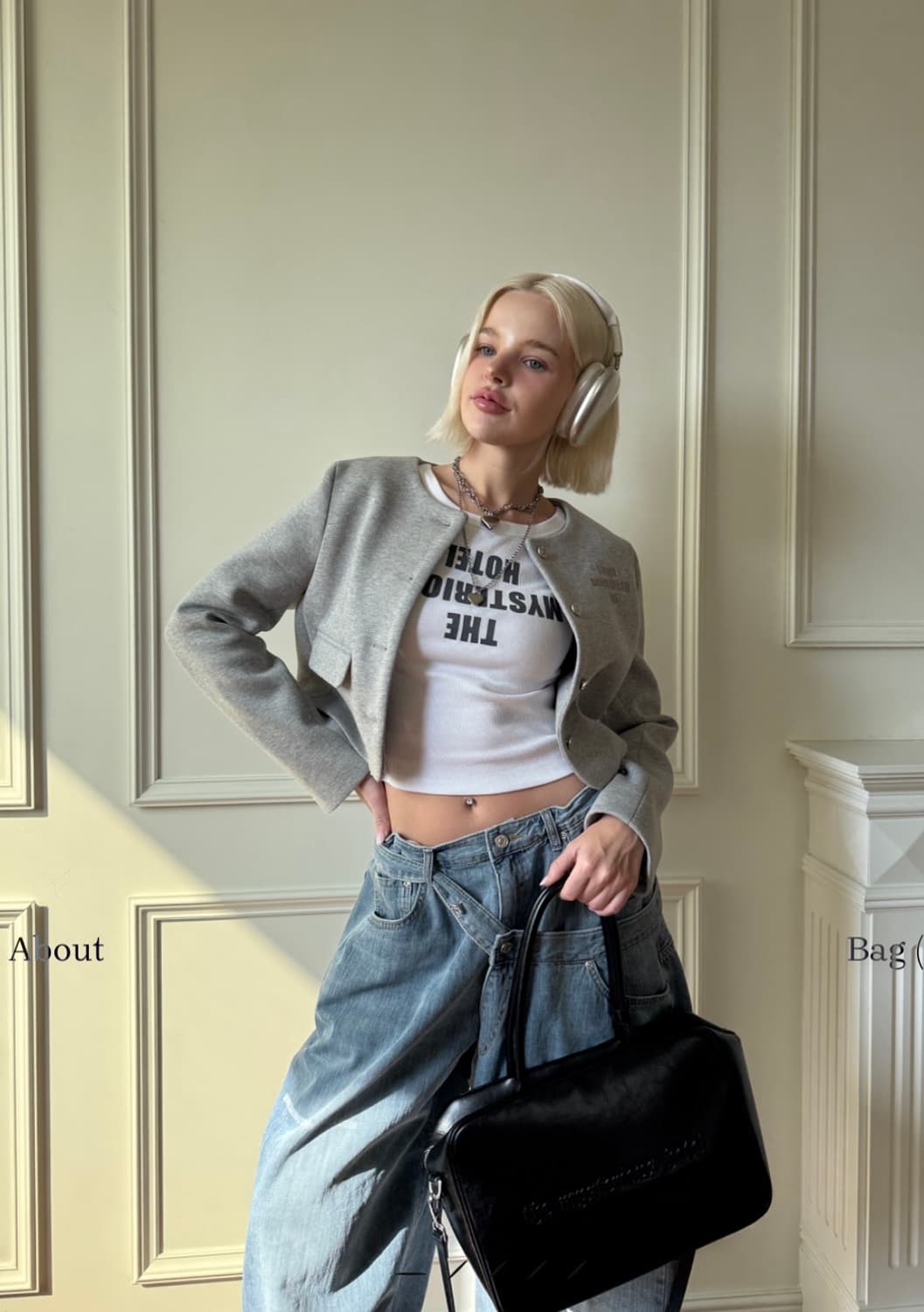 더미스테리어스호텔 스웻 캐주얼 자켓 상품이미지1