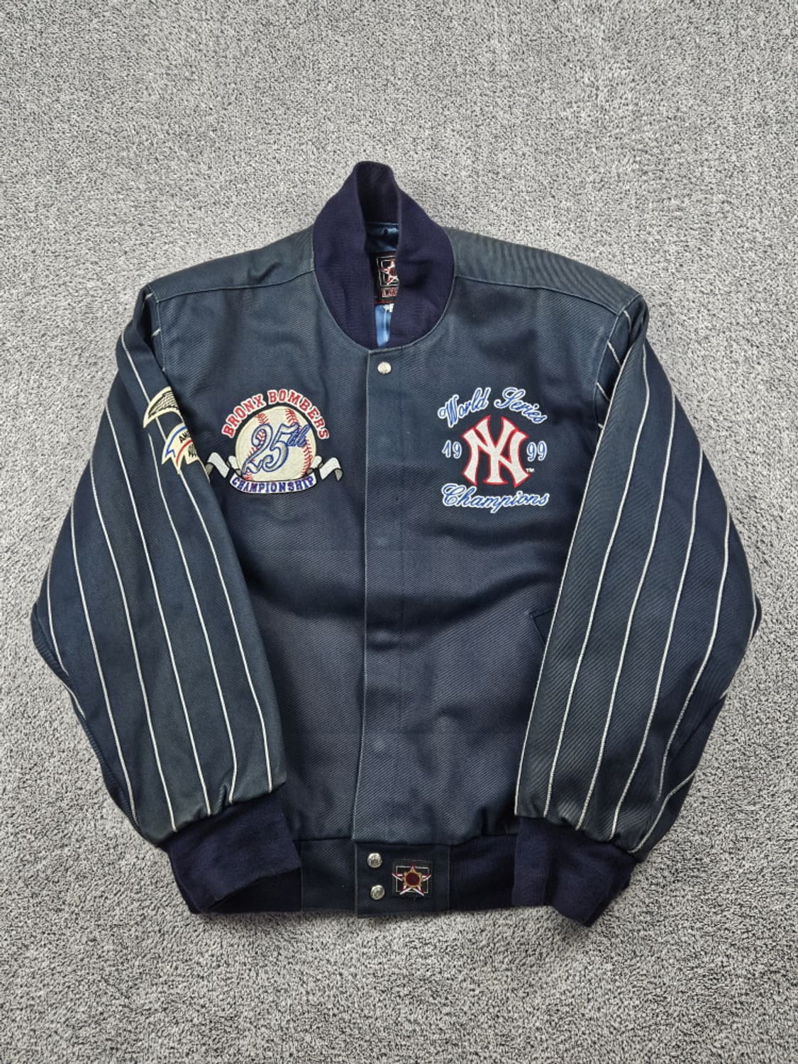 USA JH디자인 1999챔피언 뉴욕양키스 바시티자켓 (M)/ 10183 상품이미지3