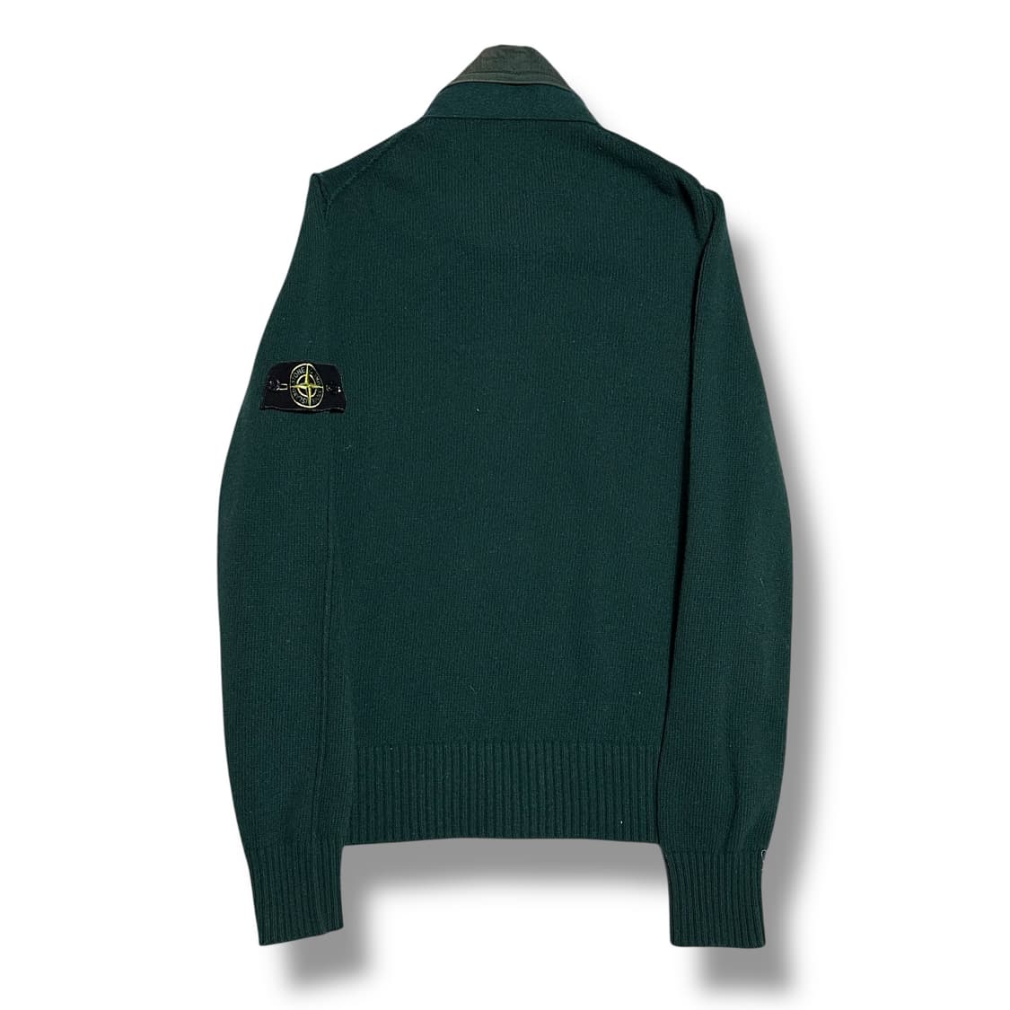 Stone Island 딥그린 나일론 니트 집업 상품이미지2