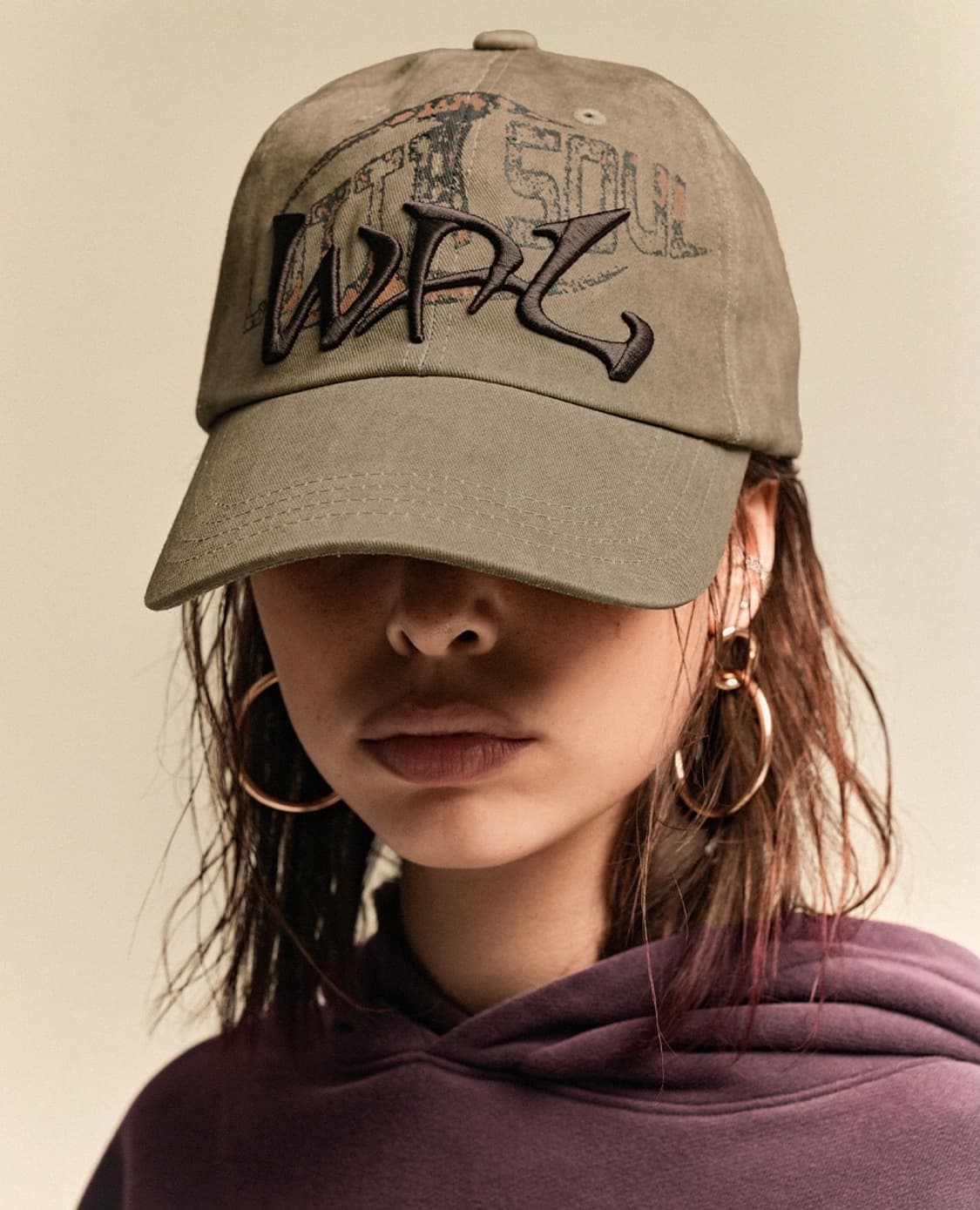 우알롱 로타 소울 스트릿 볼캡 브라운 상품이미지1