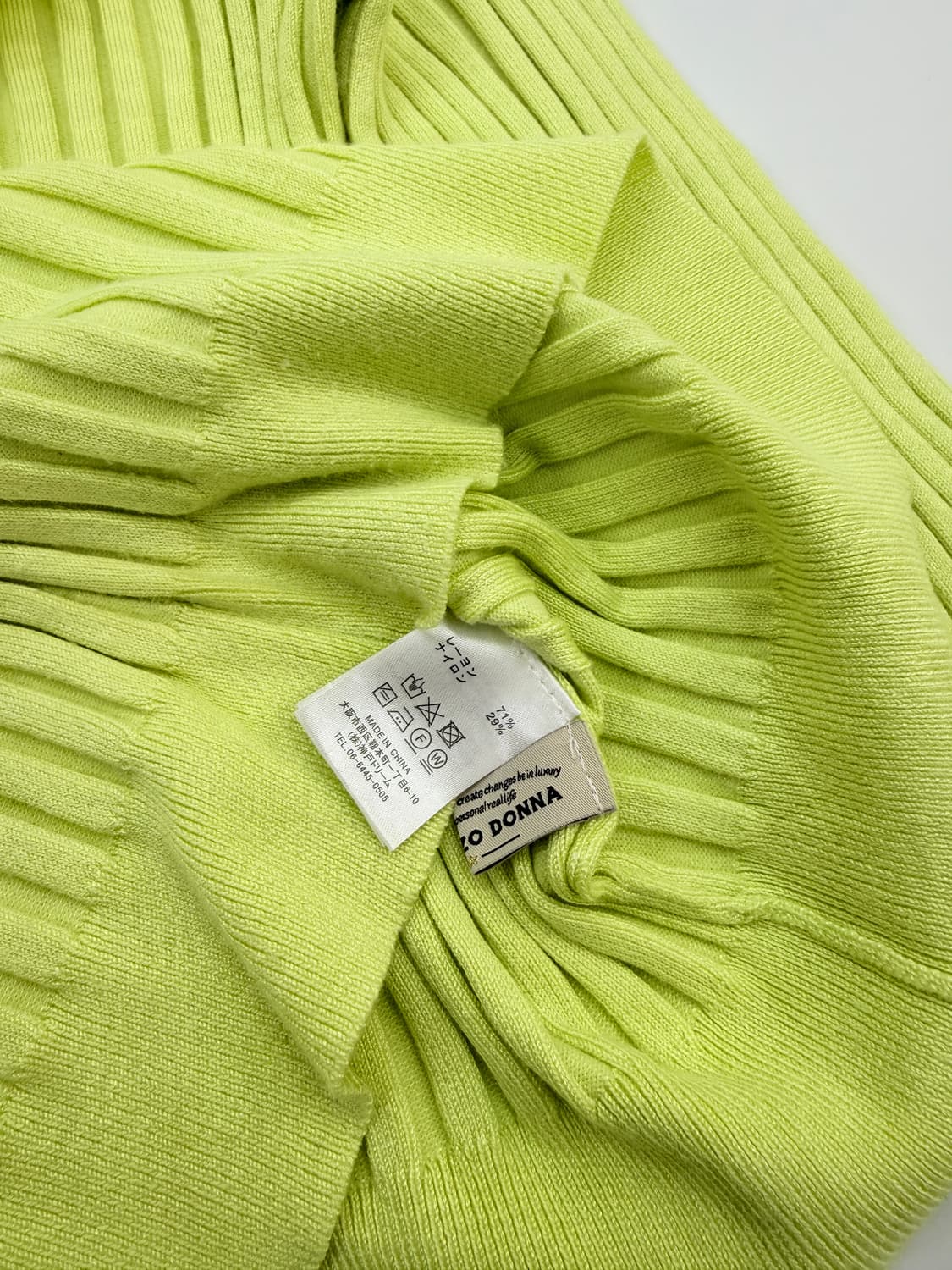 빈티지 TORRAZZO DONNA 형관 레몬 프릴 니트 상품이미지5