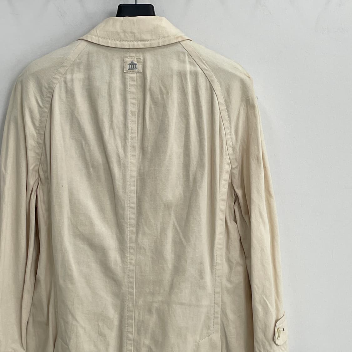 브루넬로 쿠치넬리 아이보리 코튼 더블 카 코트 상품이미지6