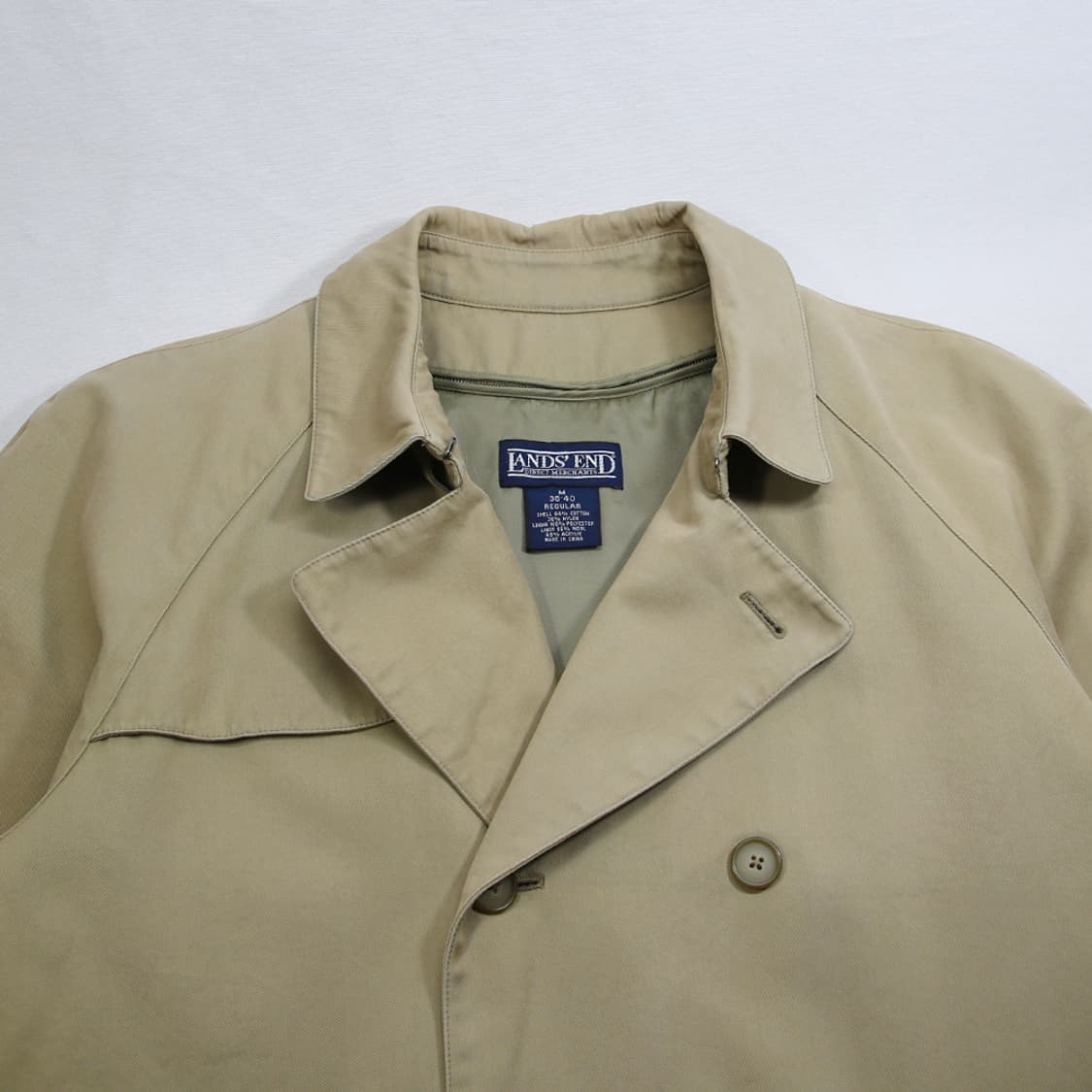 (착용컷) LANDS' END 트렌치 코트 (남성용 100) 상품이미지4