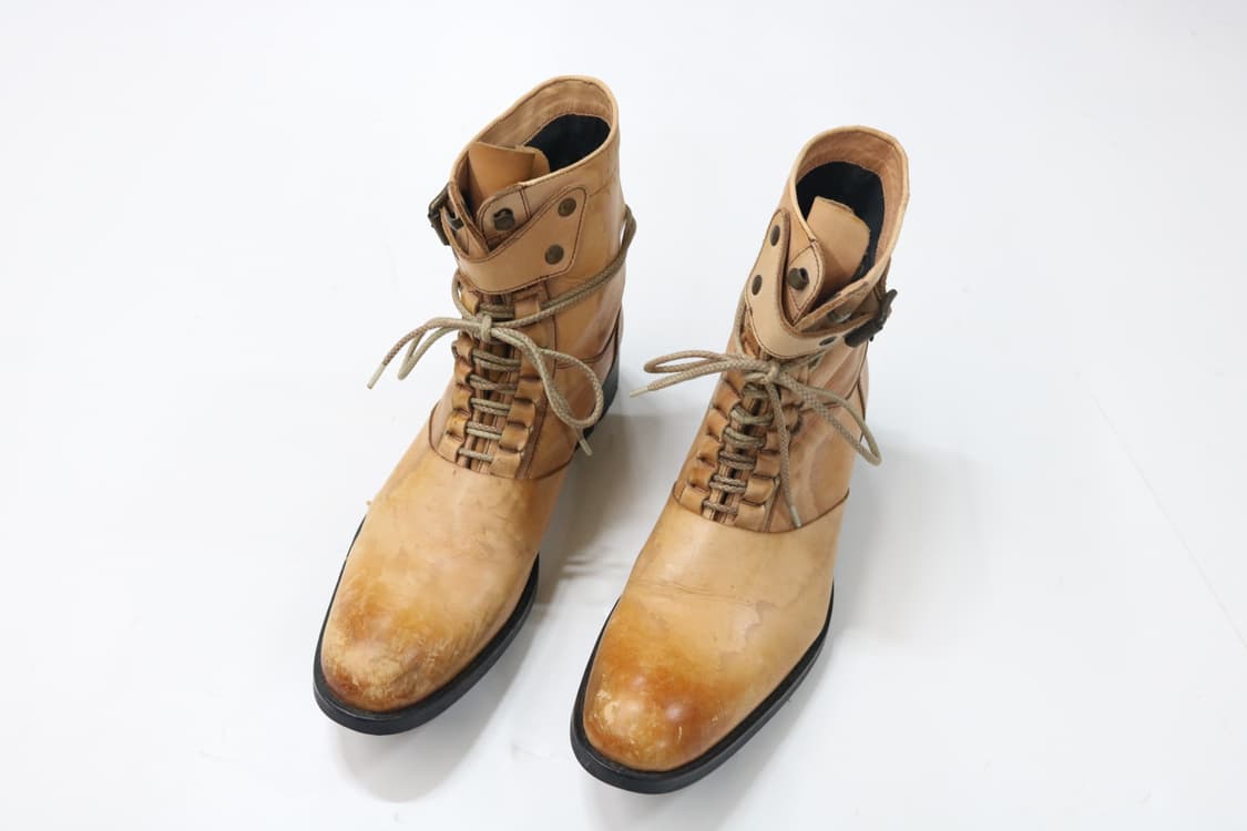 알프레도바니스터 빈티지 레더 레이스업 부츠 상품이미지3