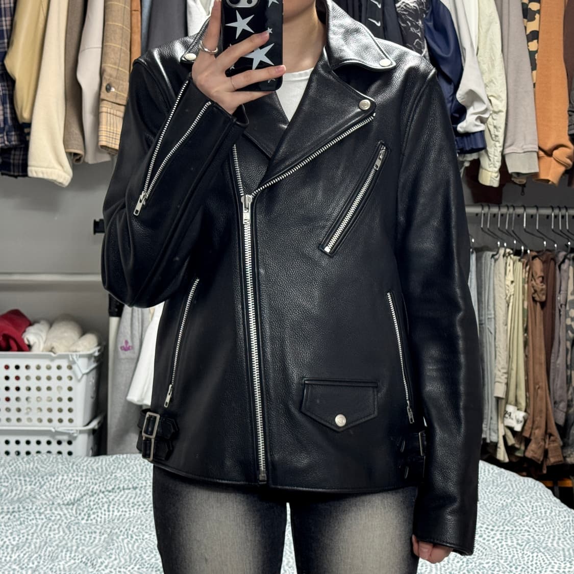 비바스튜디오 클래식 라이더 가죽 자켓 상품이미지1