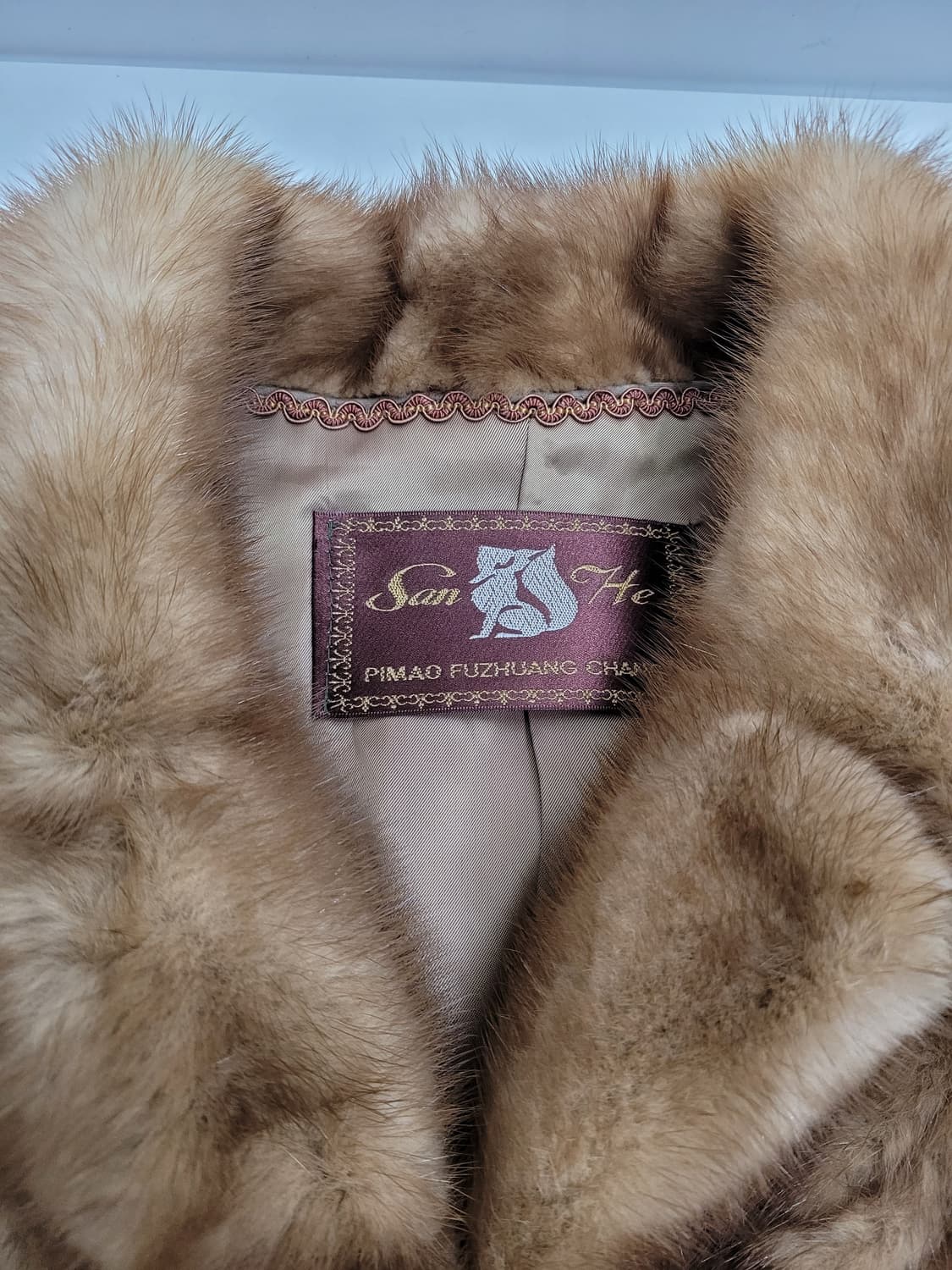 SanHe 천연 밍크 하프 코트 / 여 FREE
 상품이미지7