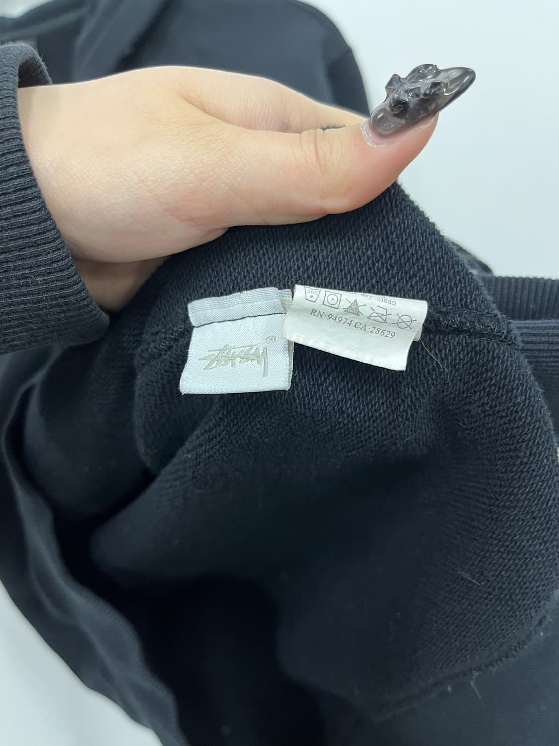 스투시 베이직 블랙 후드집업  상품이미지4