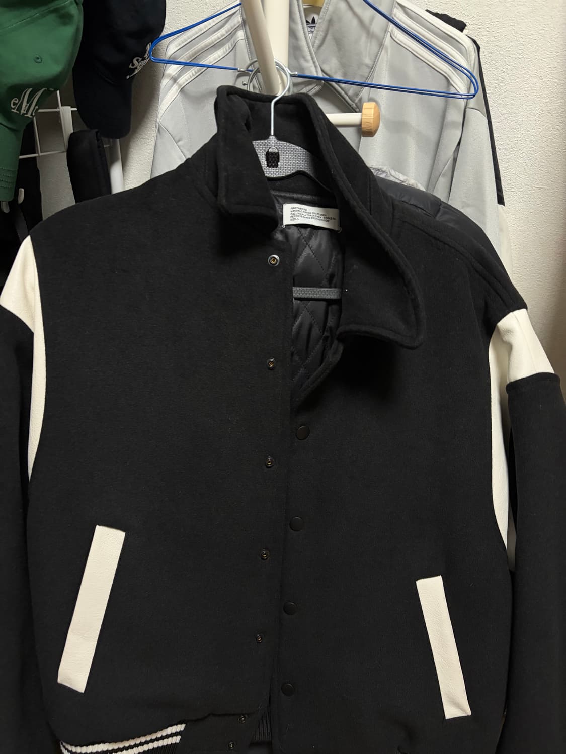 파르티멘토 3M 바시티 자켓 블랙 상품이미지2