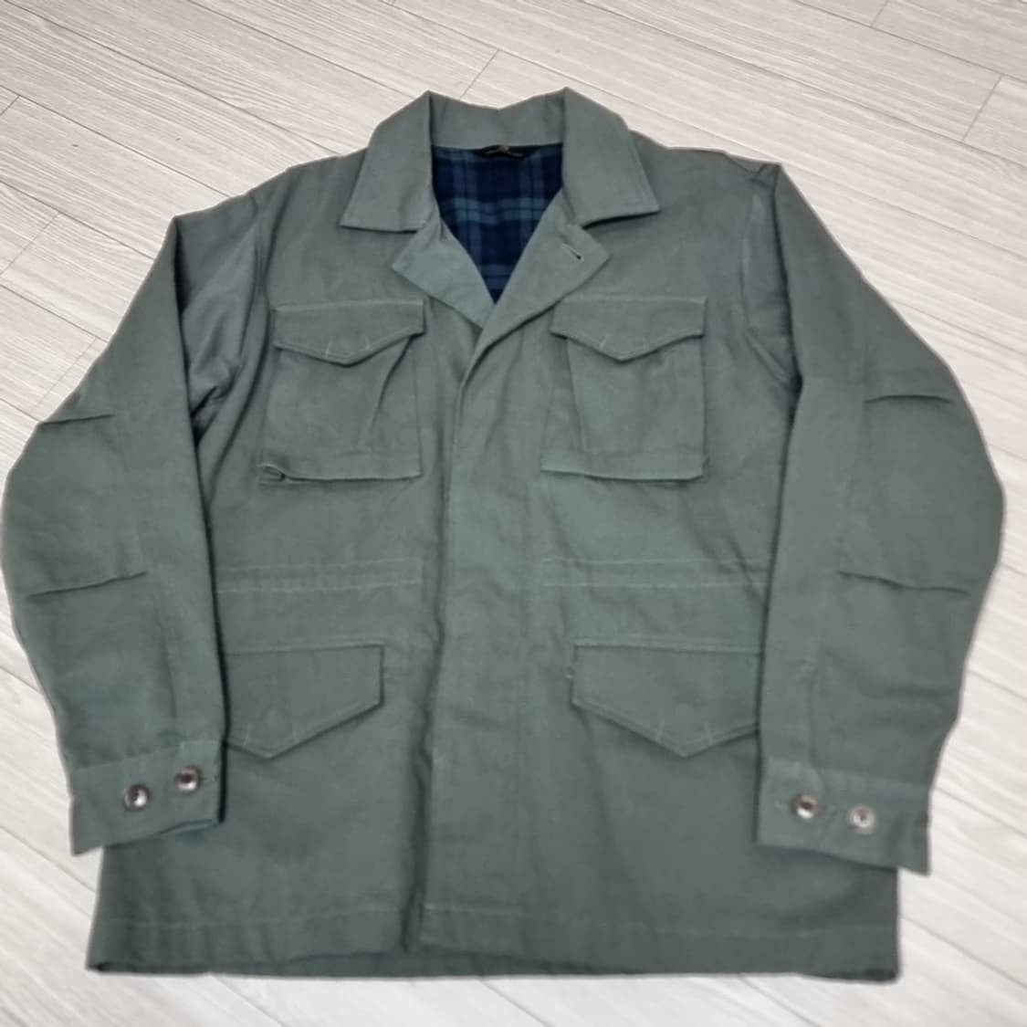 론트 밀리터리 m43 복각 카키색 야상 점퍼 자켓(105) 상품이미지1