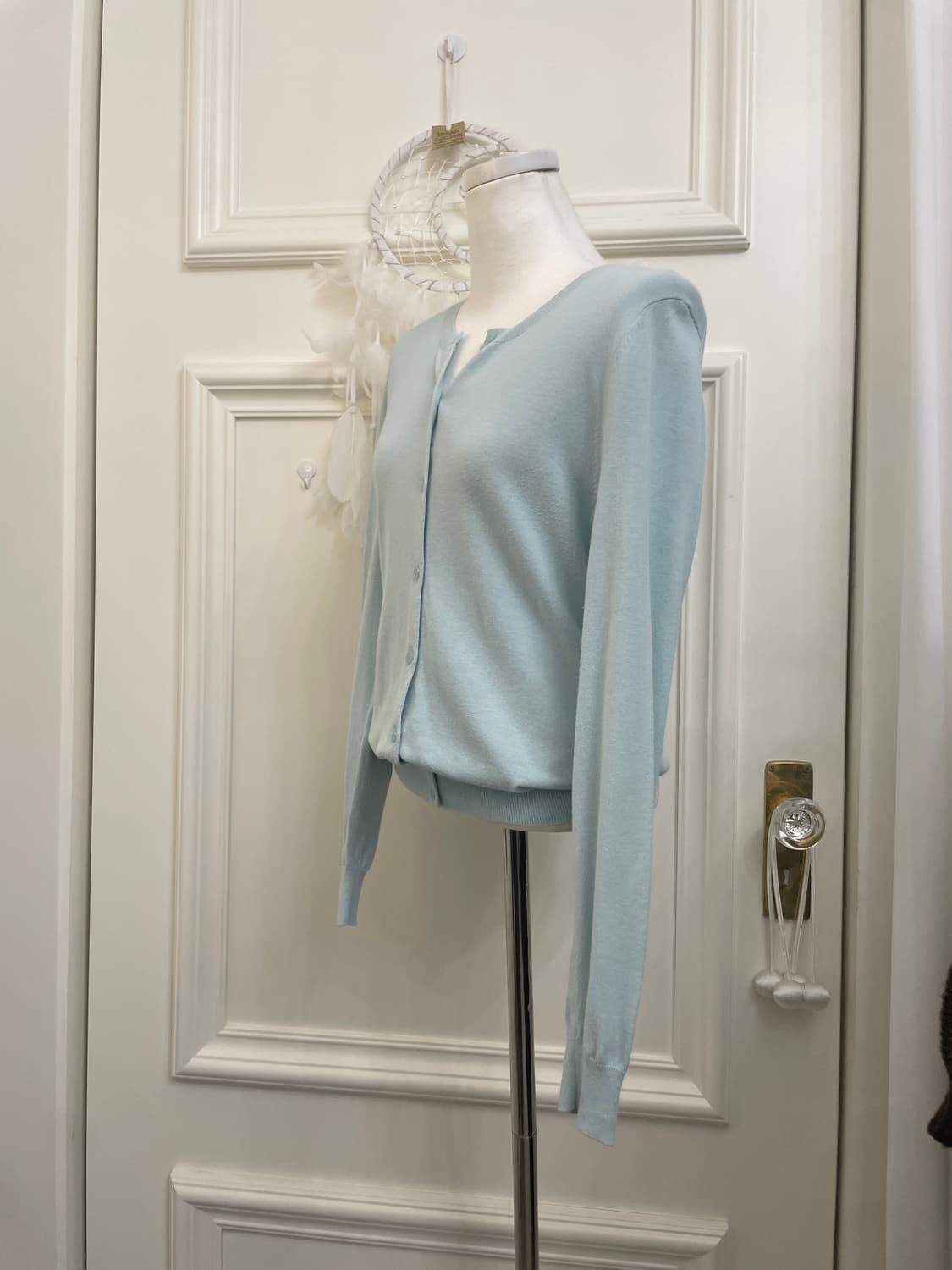 aqua mint basic cardigan(size-L) 상품이미지2
