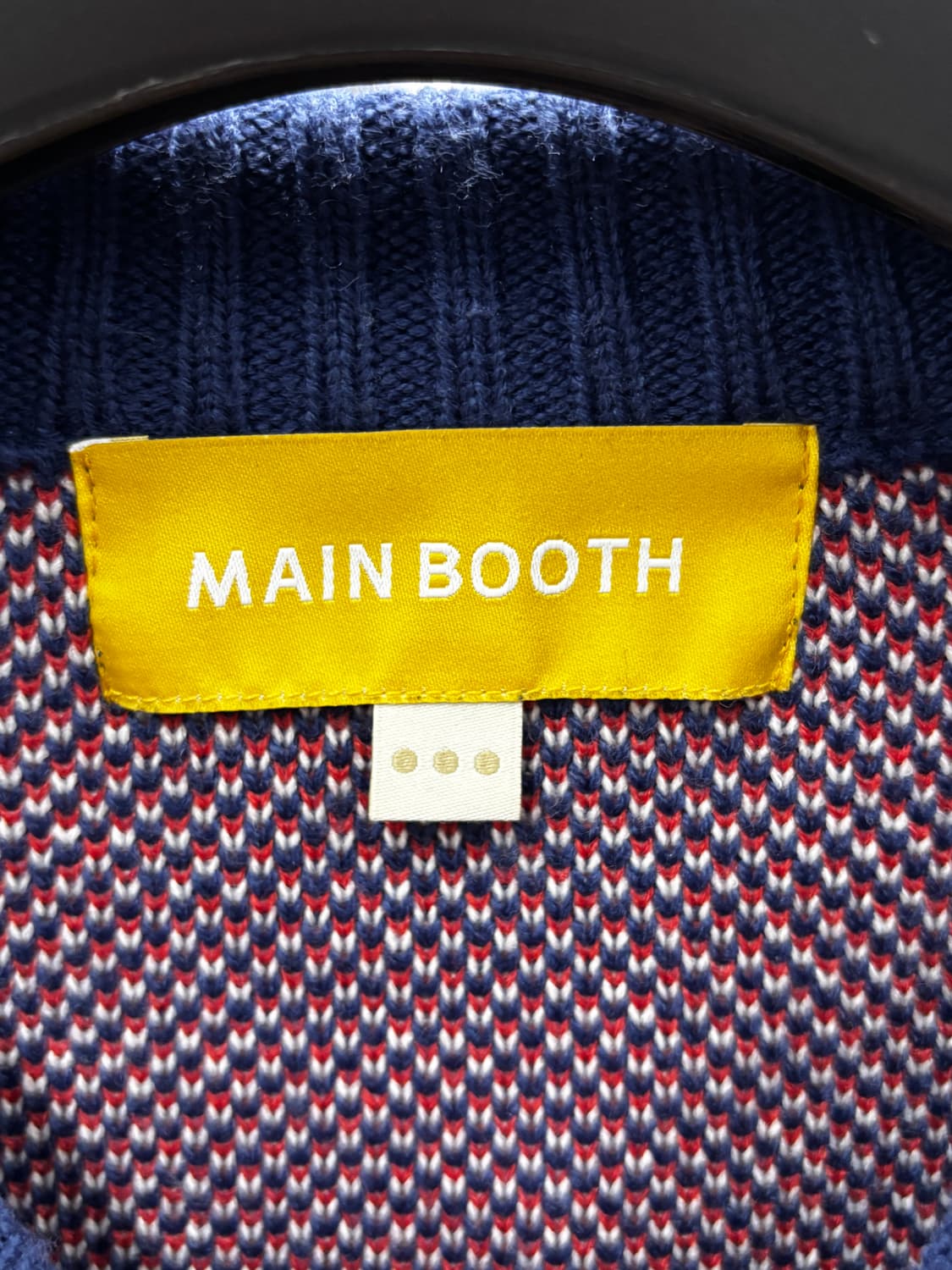 MAIN BOOTH 오버사이즈 니트 네이비 상품이미지4