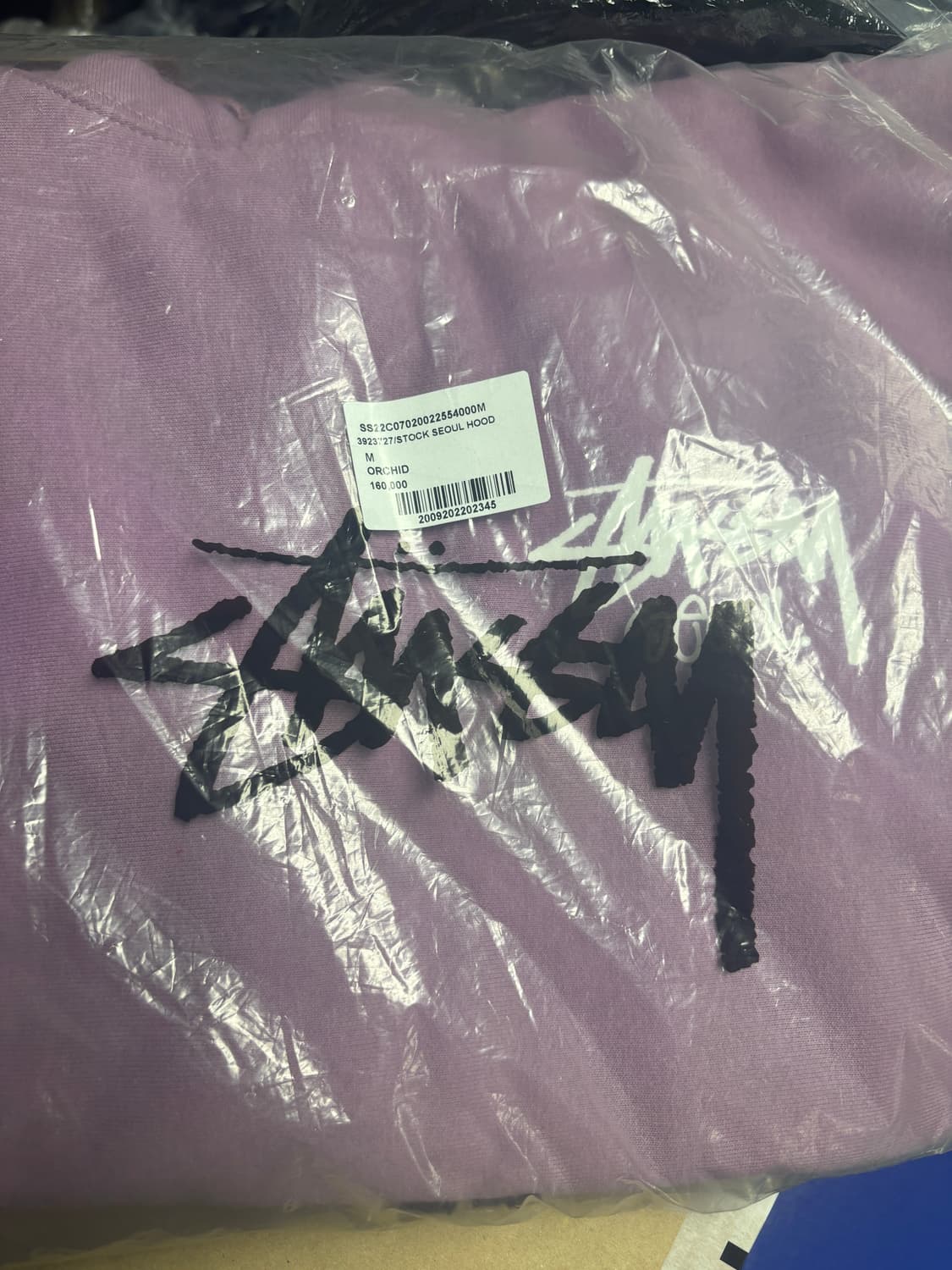 S M 스투시 stussy 서울 한정 후드티 오키드 미개봉 판매 상품이미지1