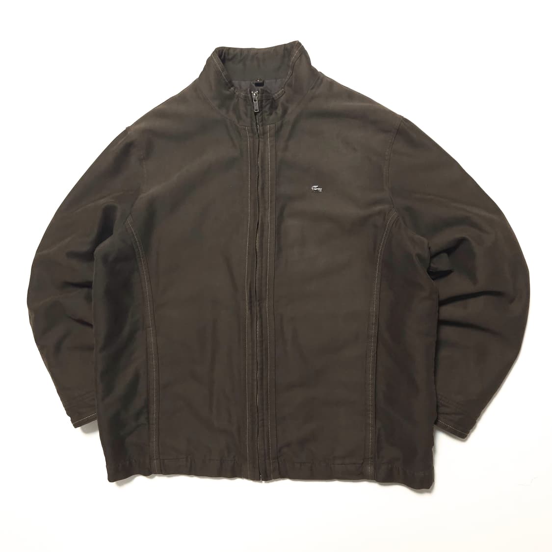 라코스테 90s 라이너 블루종 집업 자켓 브라운 상품이미지1