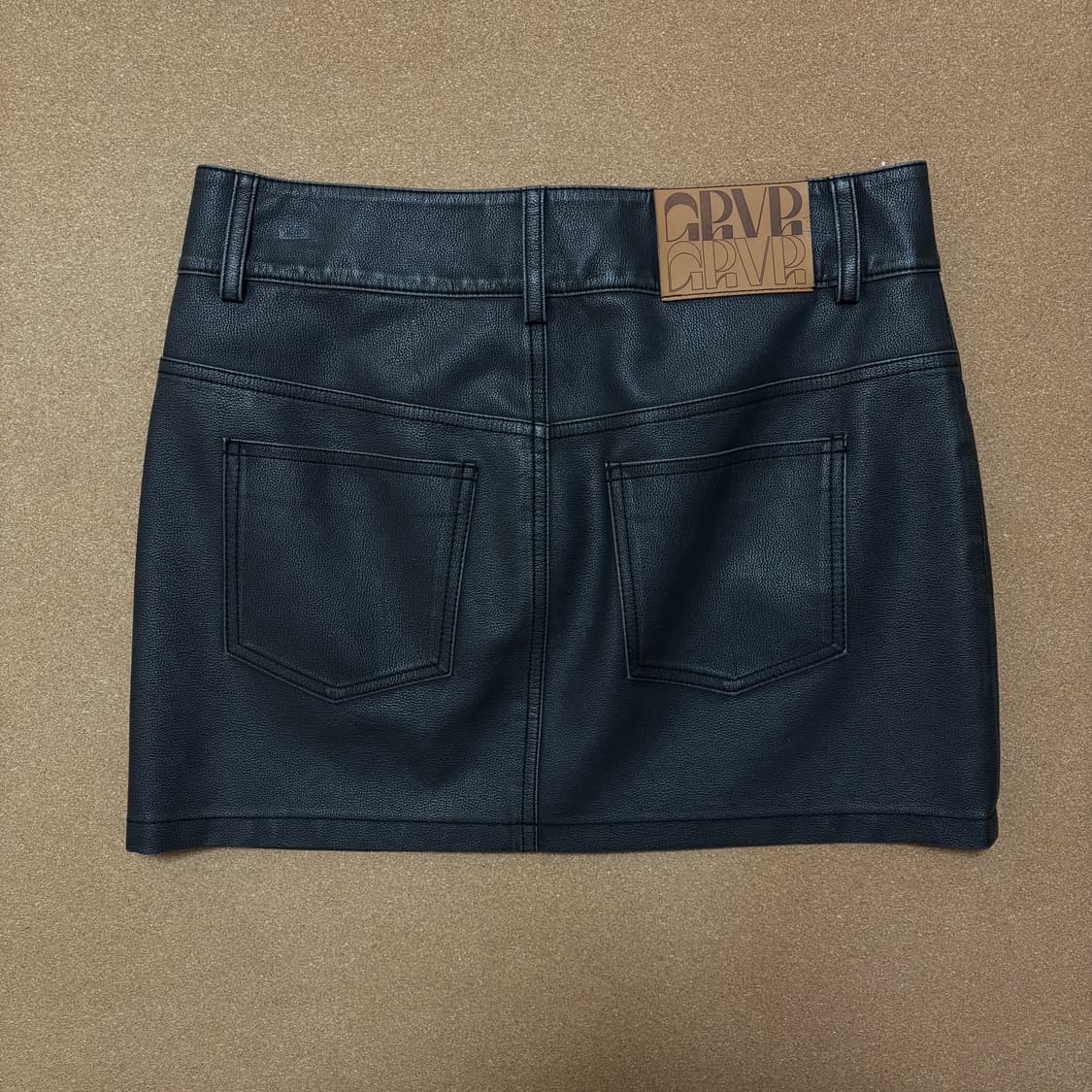 GROVE 그로브 레이드 스커트 블랙 상품이미지2