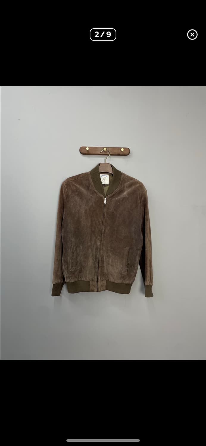 빈티지 트로피 클럽 스웨이드 봄버 자켓 A2791 상품이미지2