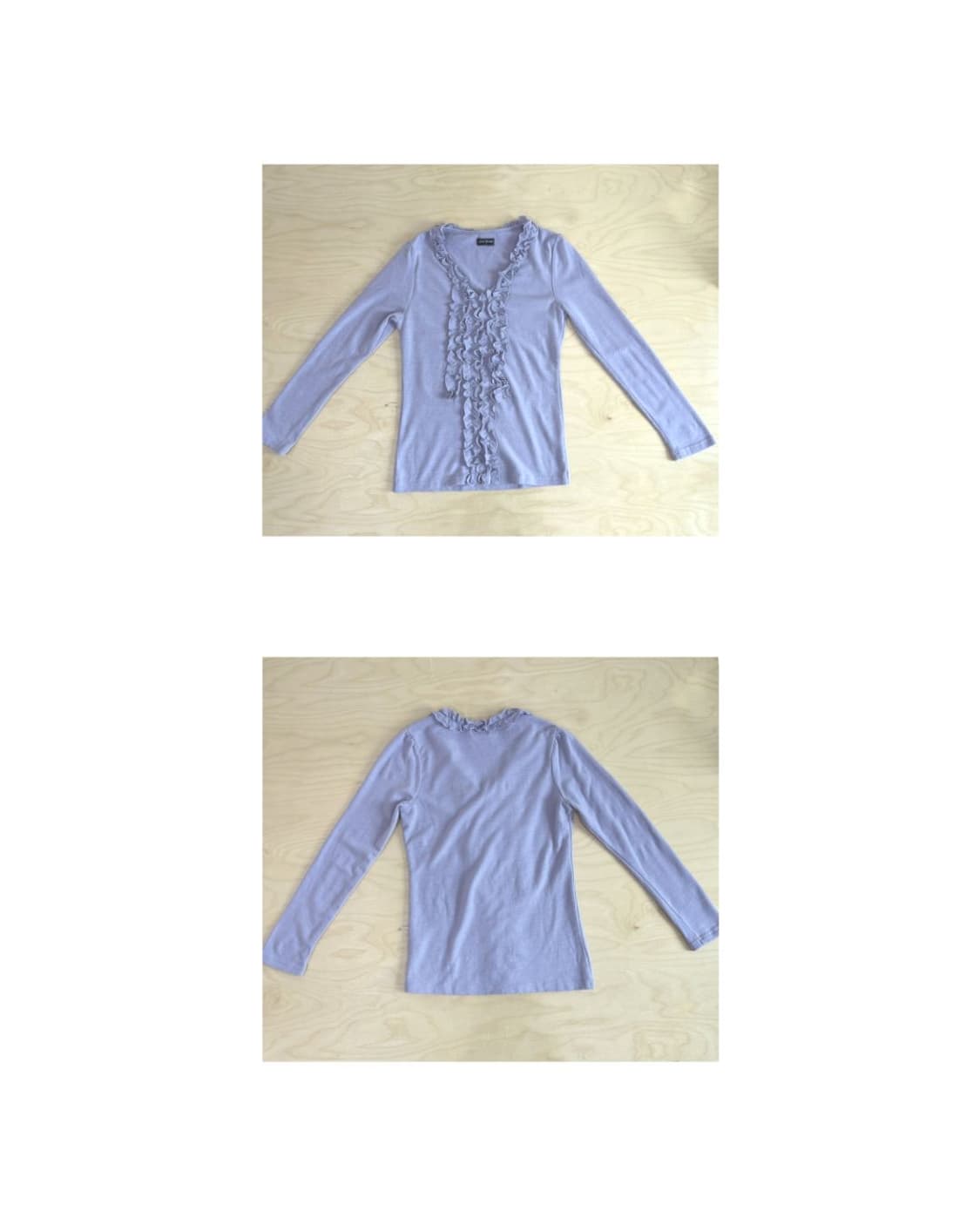 빈티지 라벤더 프릴 탑 상품이미지2