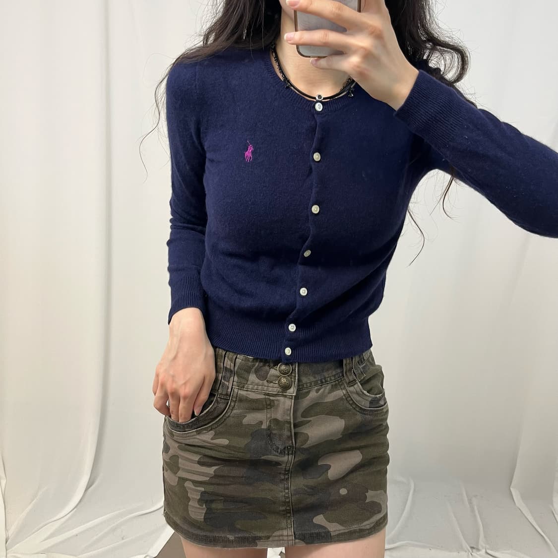 Polo Ralph Lauren navy cardigan 상품이미지2
