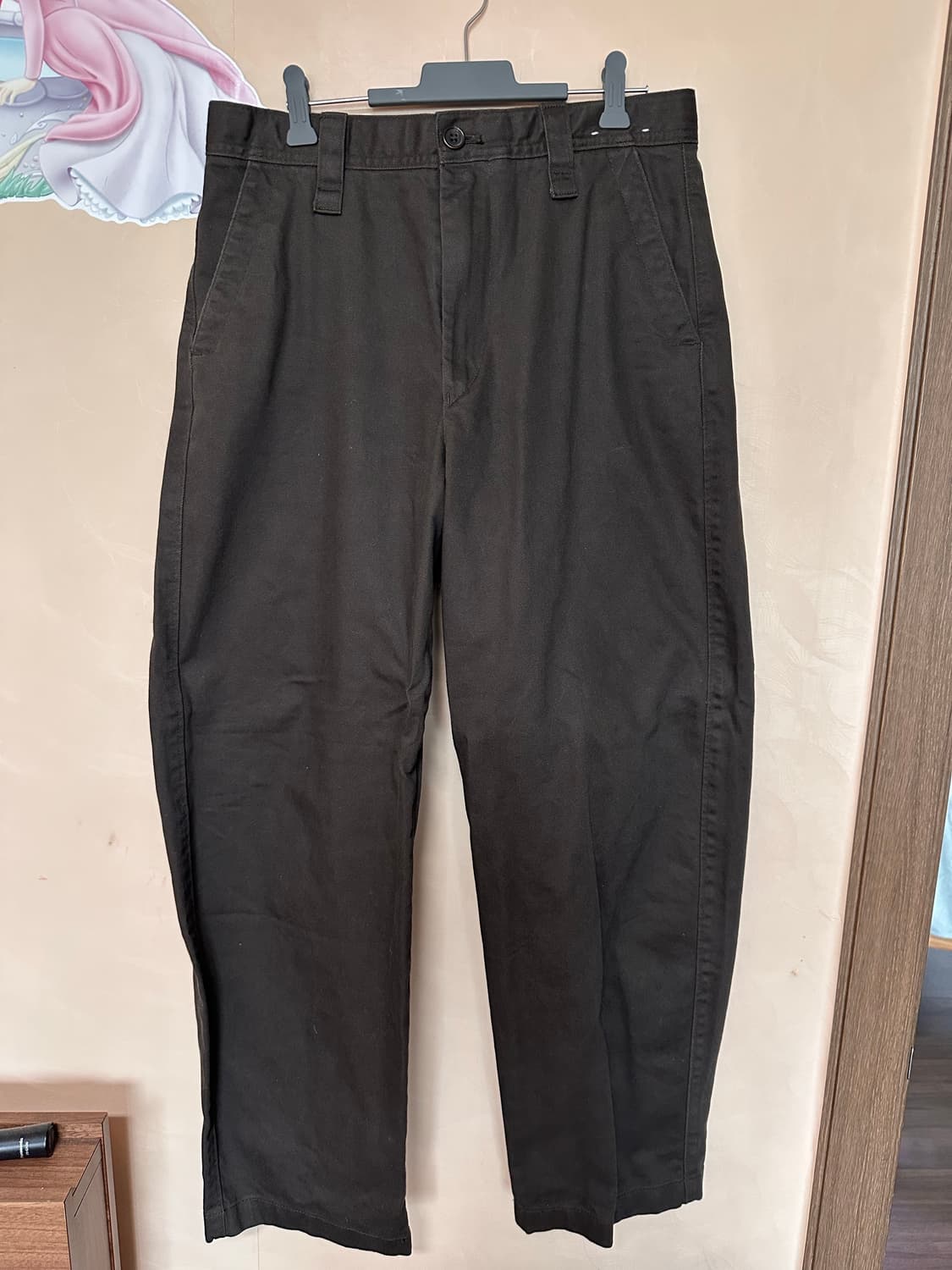 73사이즈/사이즈표첨부) 유니클로 U  와이드핏 치노팬츠 - 딥브라운 상품이미지3