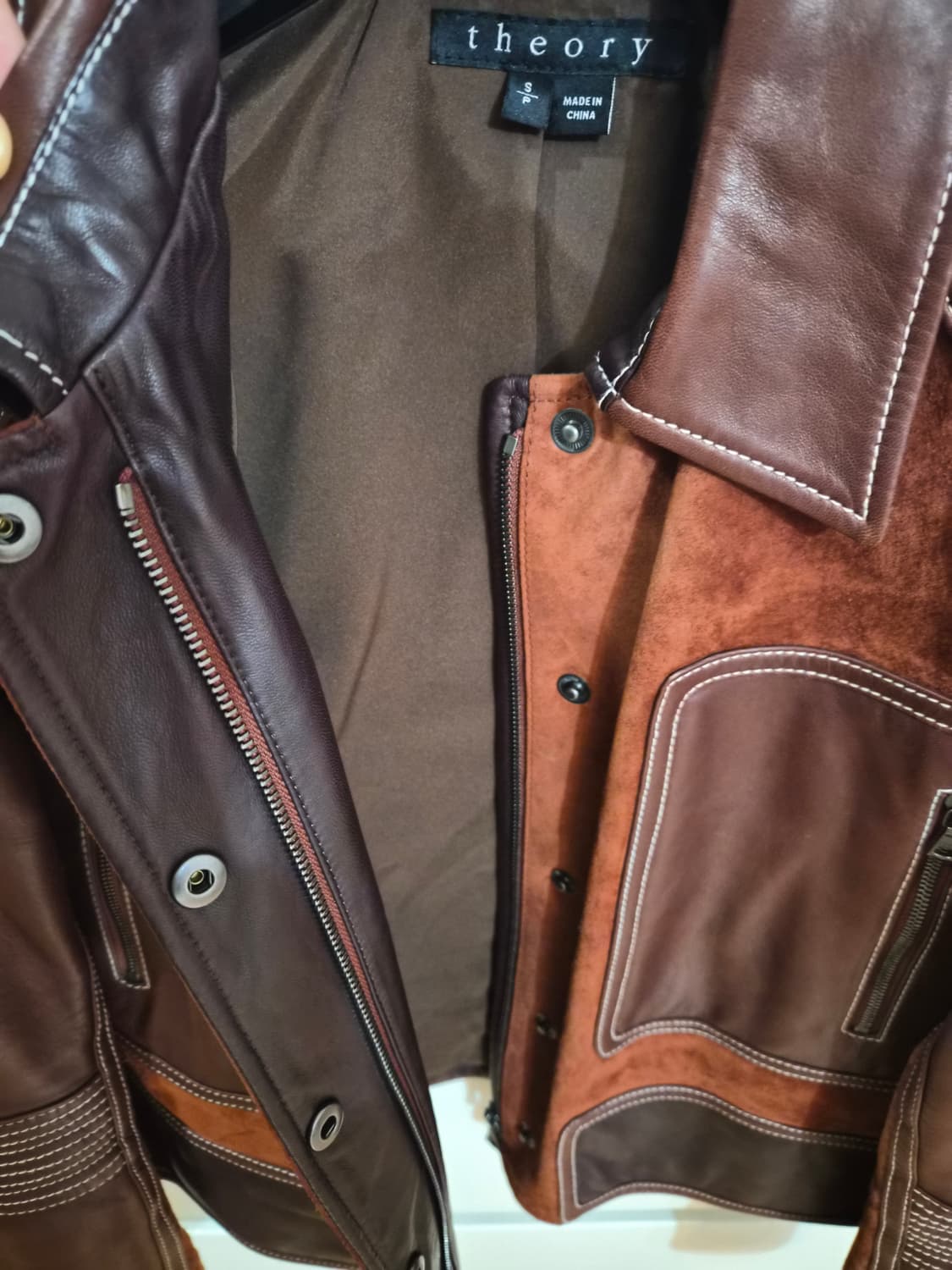 띠어리 가죽자켓 상품이미지4