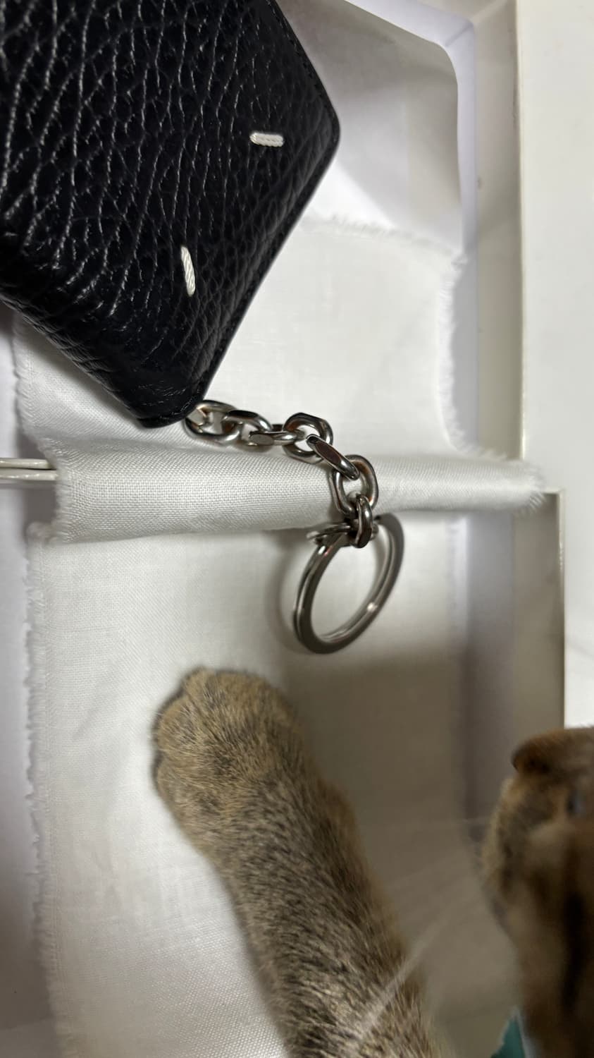 메종 마르지엘라 키링 지갑 블랙 S56UI0128 상품이미지5