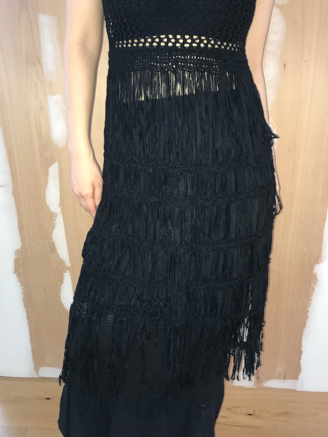 vintage black net one-piece 상품이미지7