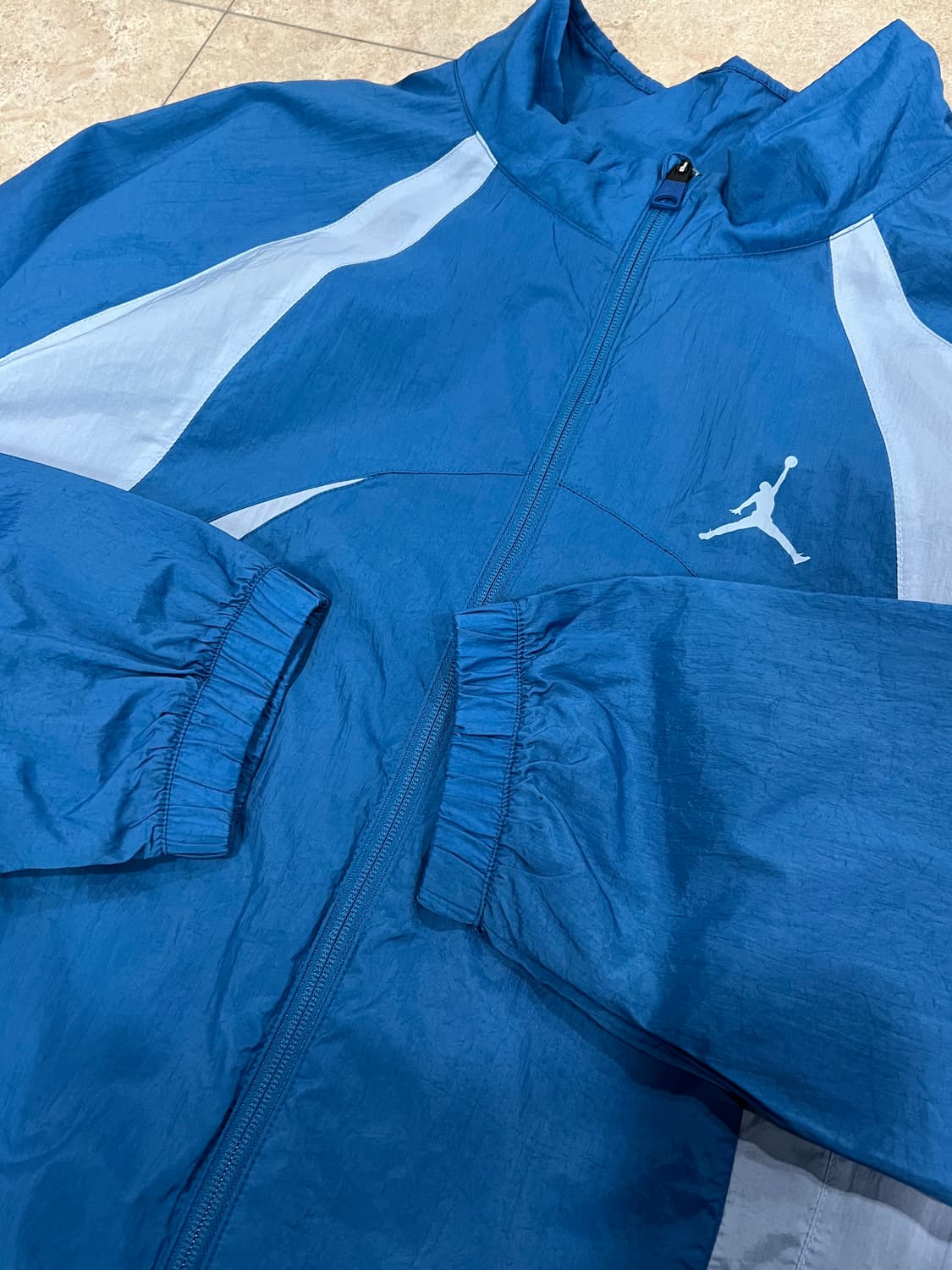 (3XL) 조던 스포츠 잼 웜업 자켓 인더스트리얼 블루 블루 그레이 상품이미지4