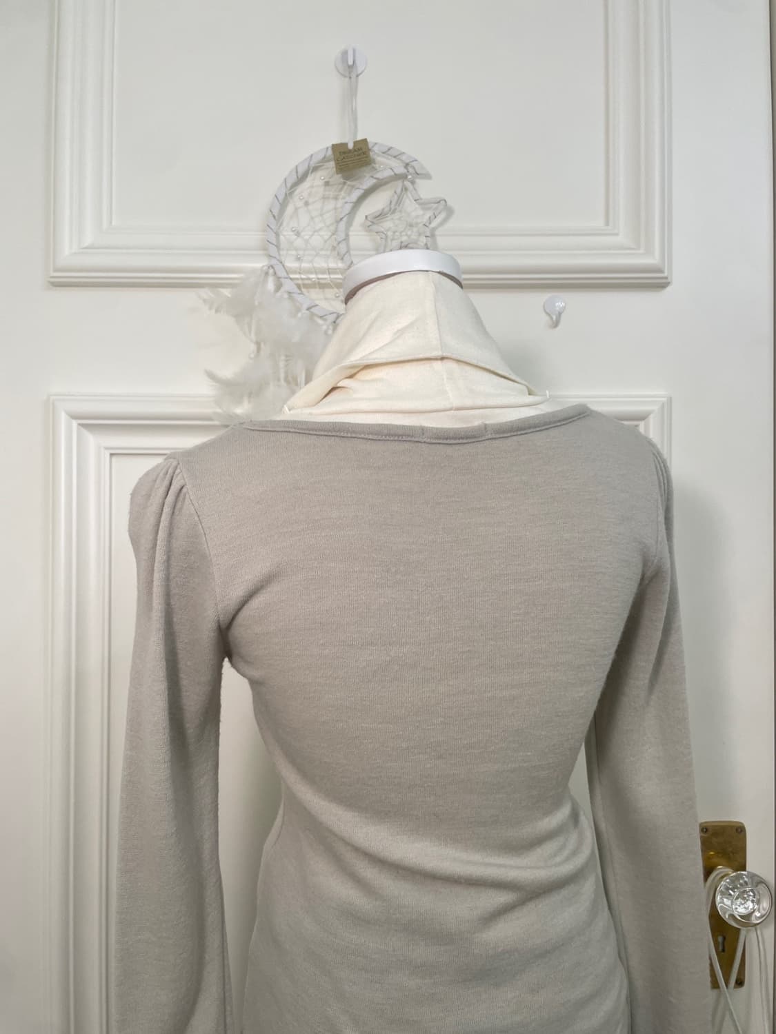 CINEMA CLUB gray lace ruffle turtle-neck 상품이미지7