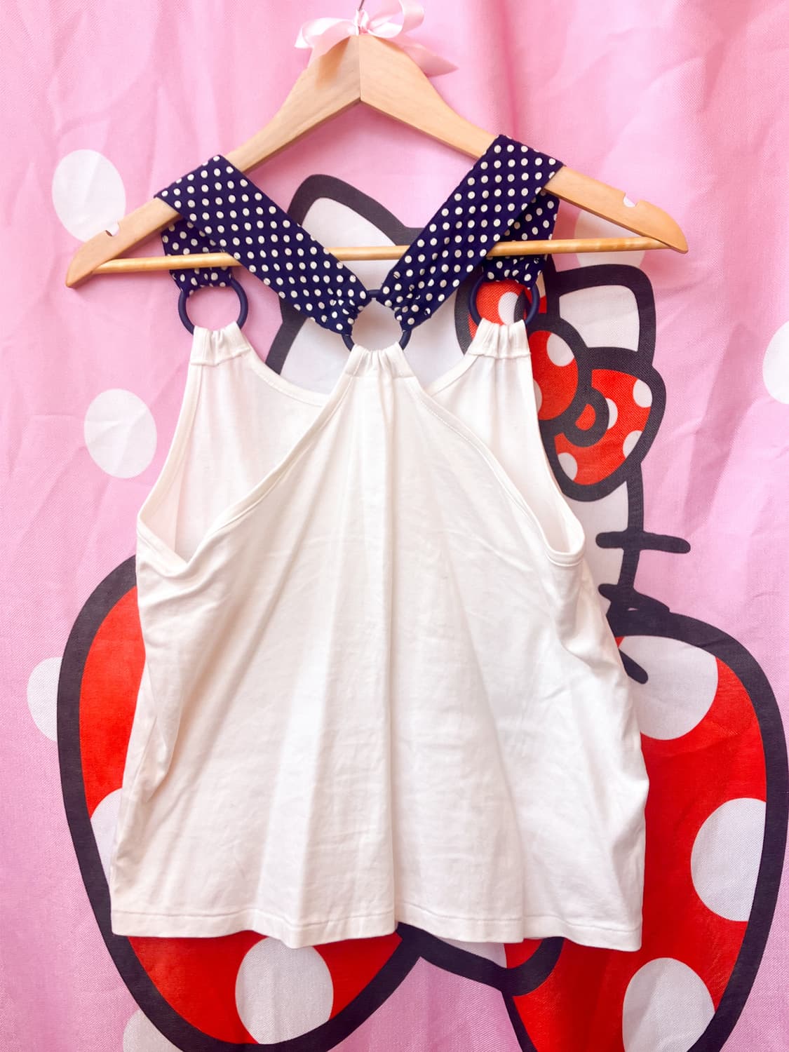 jpn 도트 코튼 슬리브리스 상품이미지4