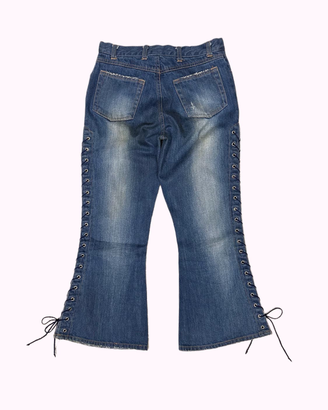 lace-up low-rise capri jean 상품이미지5