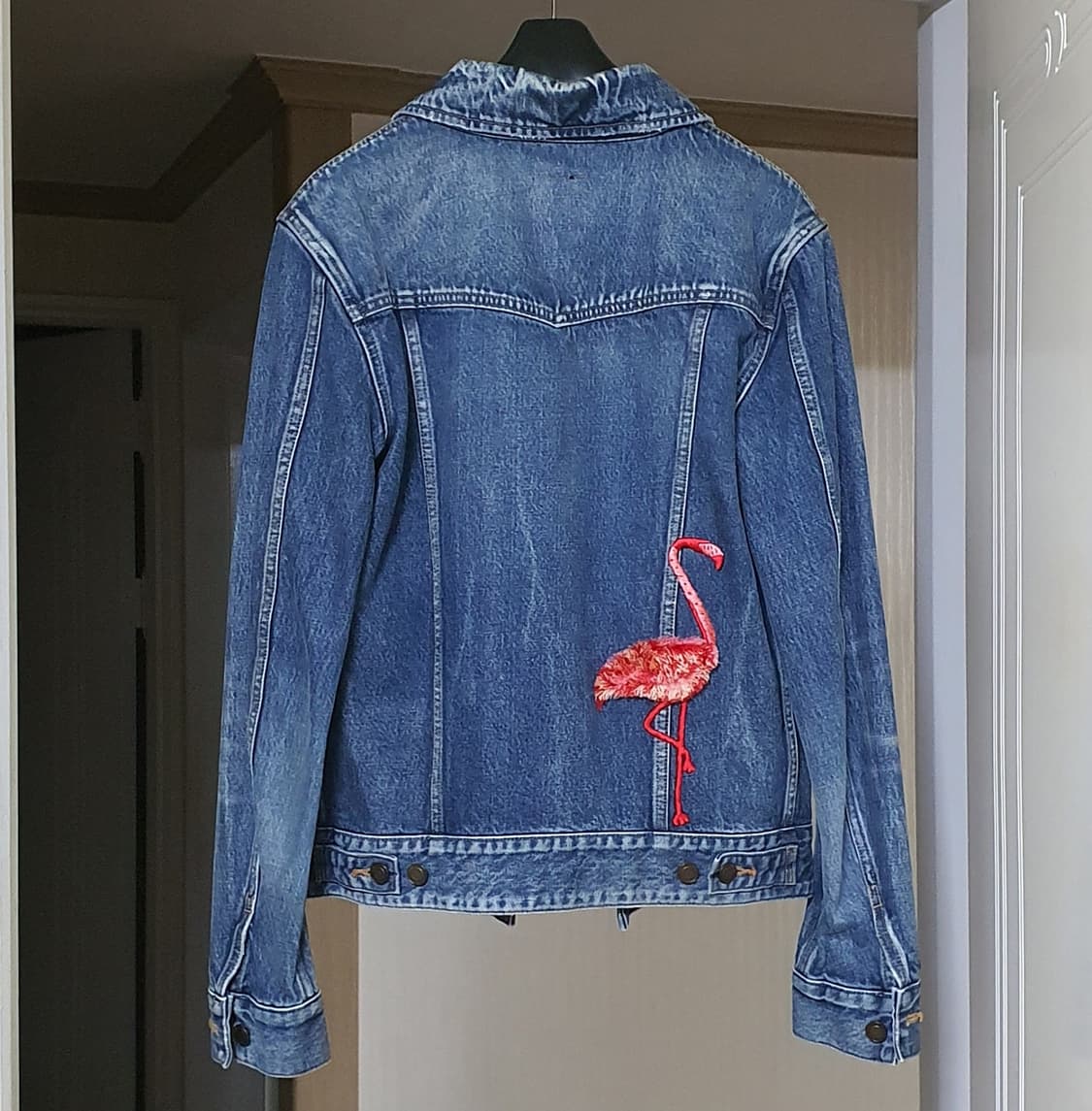 생로랑 플라밍고 데님자켓 상품이미지7