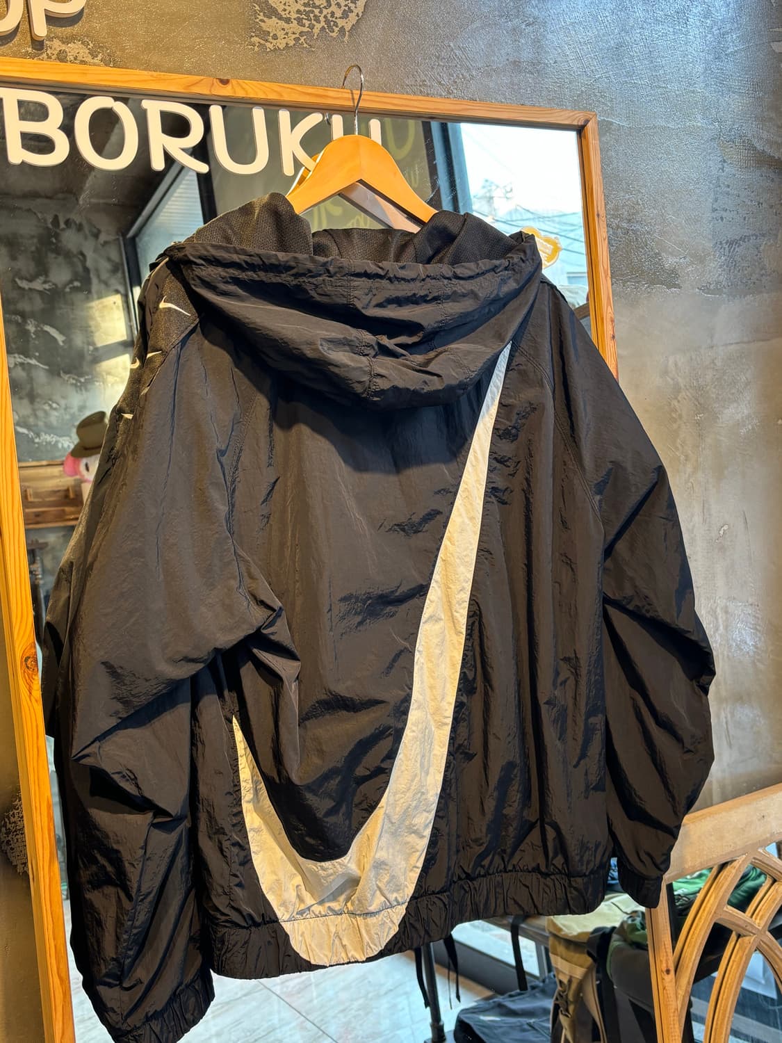 나이키 스우시 블랙 아노락 XL 상품이미지5