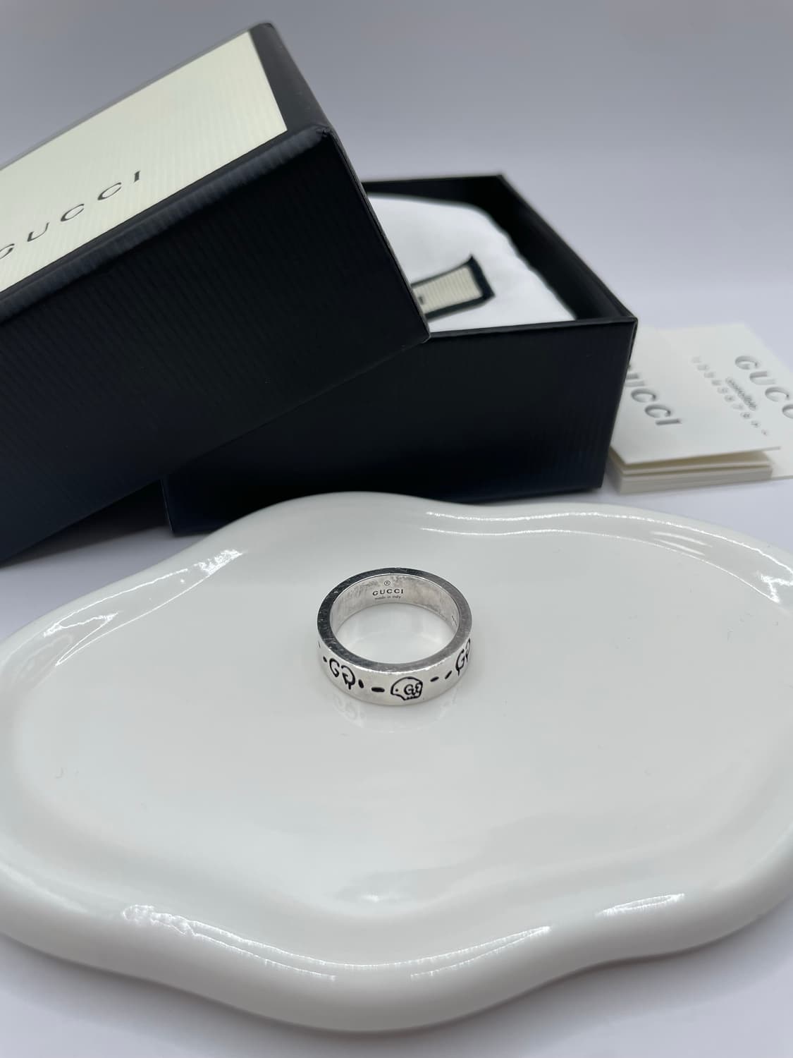 구찌 반지 15호 고스트링 6mm  상품이미지2