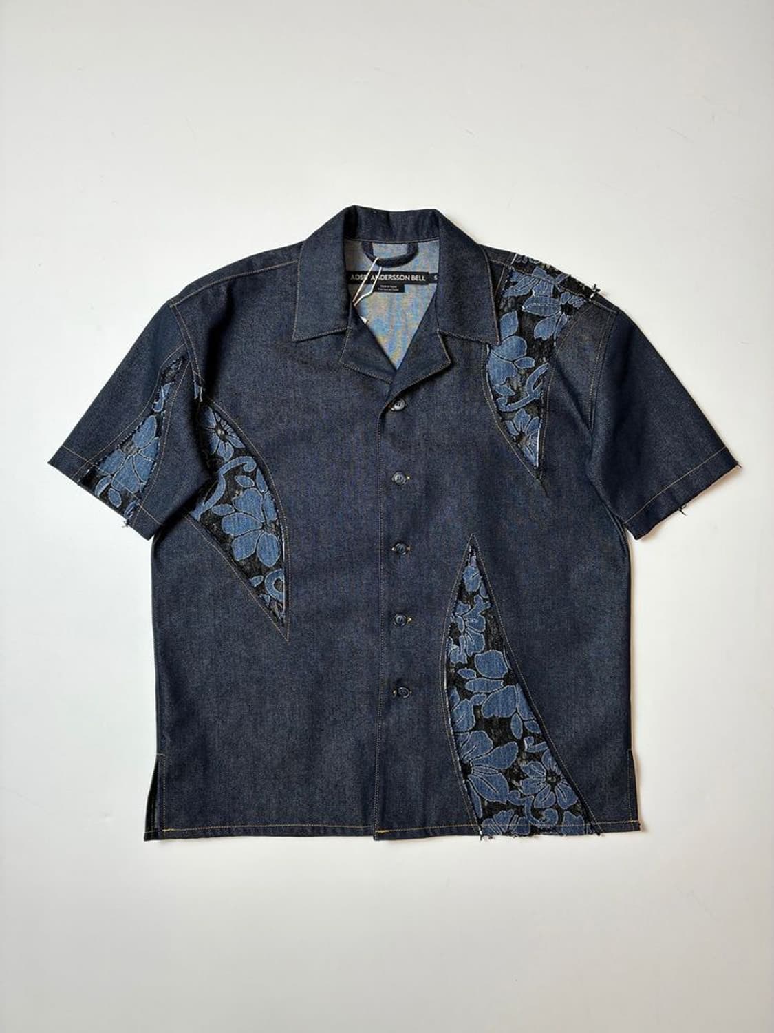 앤더슨벨 23FW 패치워크 데님 반팔 셔츠 PN9471 상품이미지1