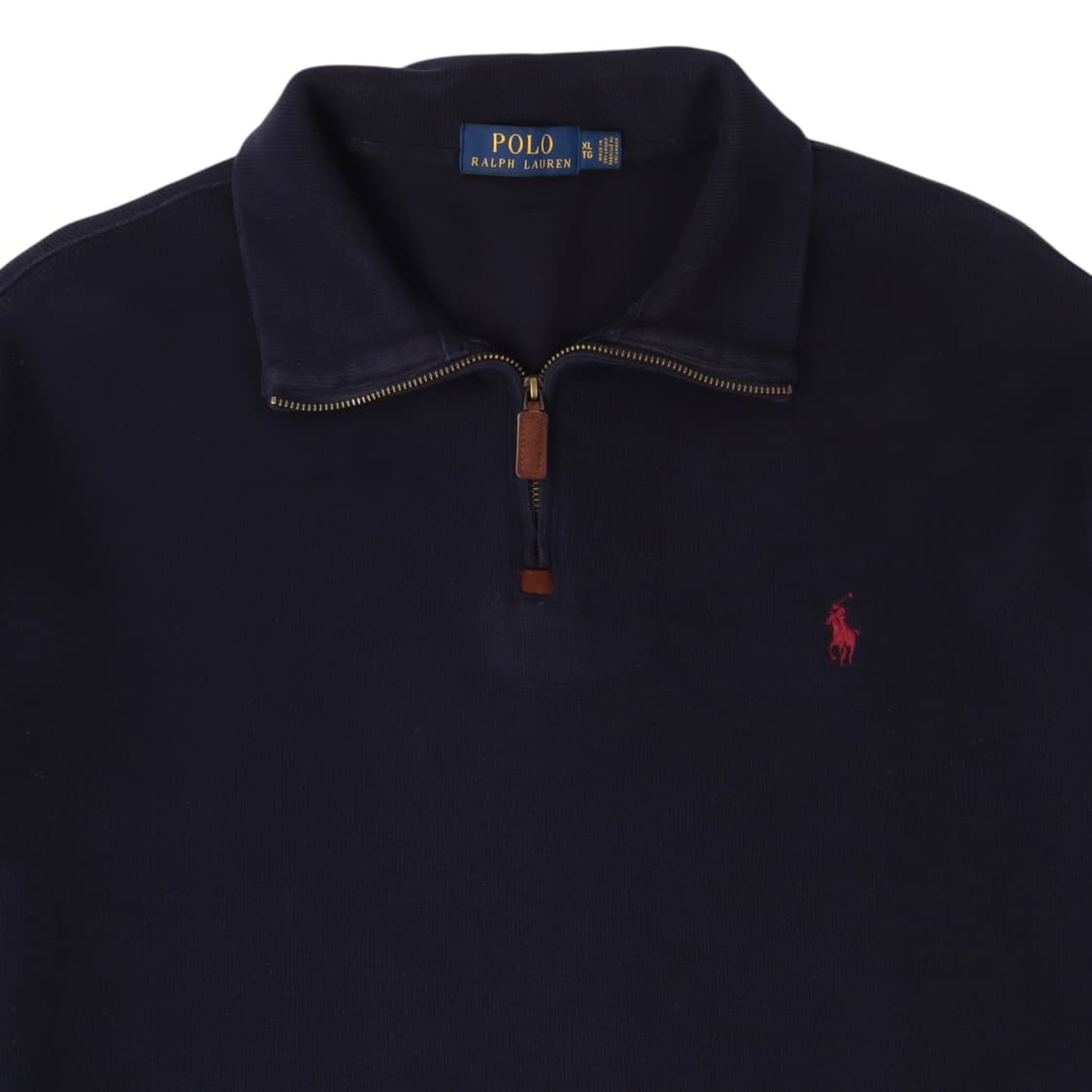 폴로 랄프로렌 네이비 하프집업 코튼 니트 상품이미지2