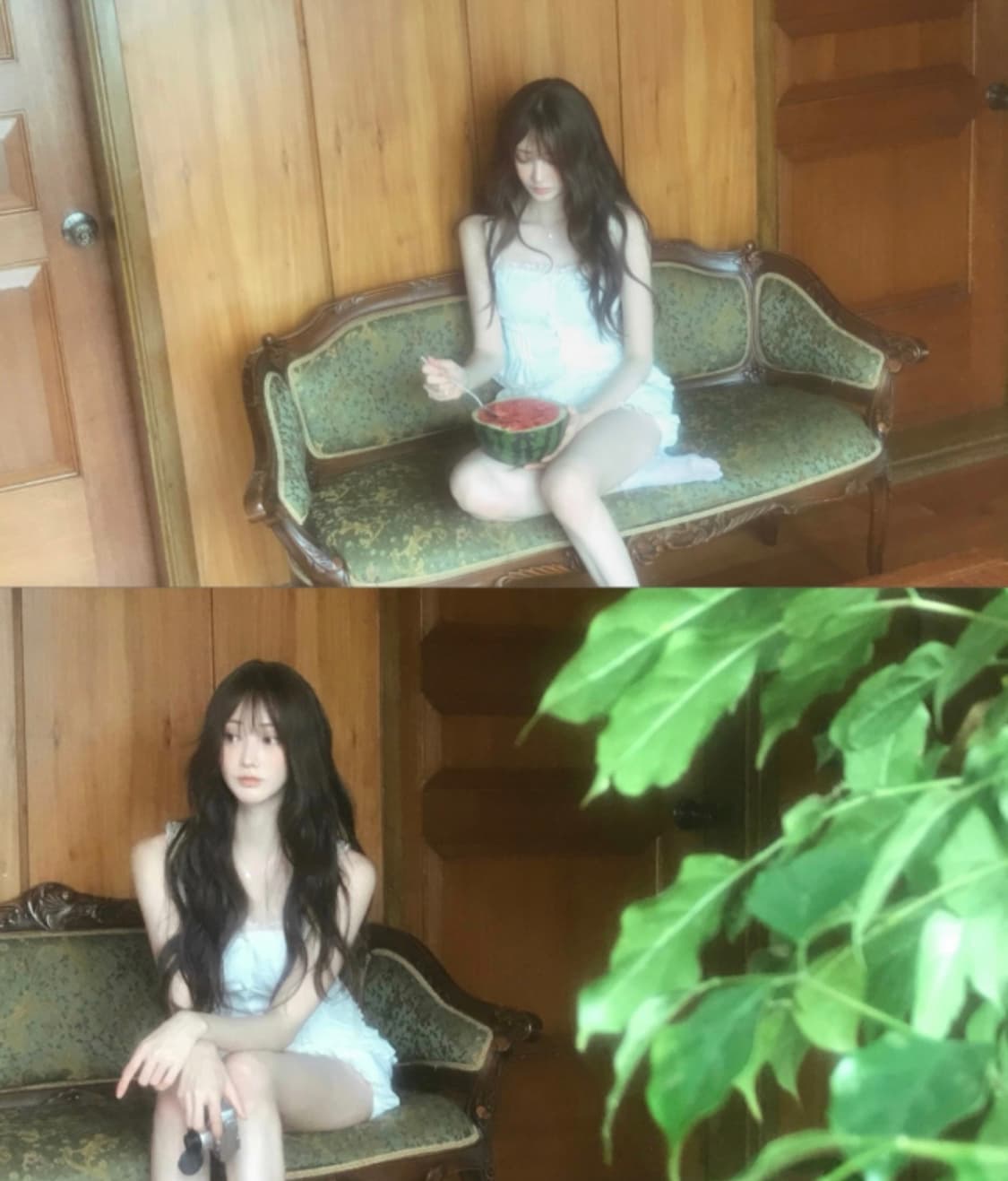 [라벨르블랑] 멜르 핀턱  슬리브리스 + 파자마 팬츠 상품이미지8