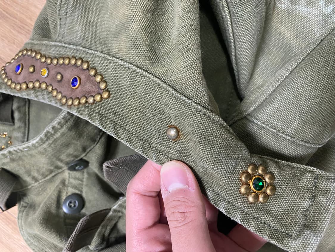 워시드 잼스톤 스웨덴 모터사이클 자켓 상품이미지7