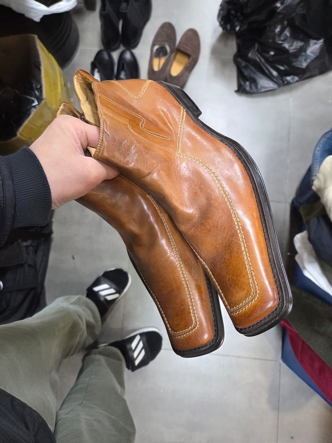 빈티지 크리스찬 쥴리 웨스턴 카우보이 미드 부츠 45사이즈 290 상품이미지6