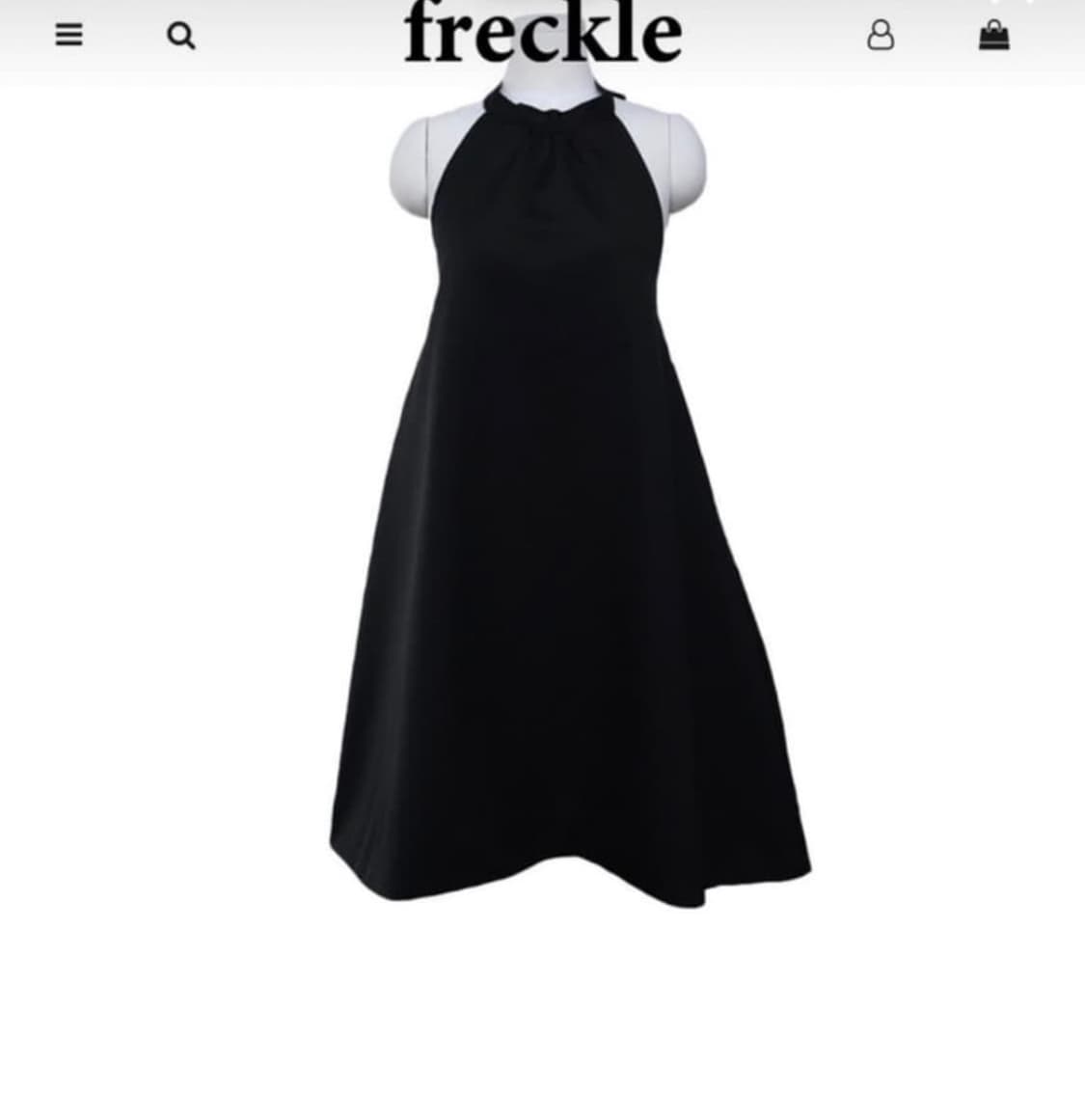 (프레클) 실키 울 홀터넥 원피스 상품이미지2