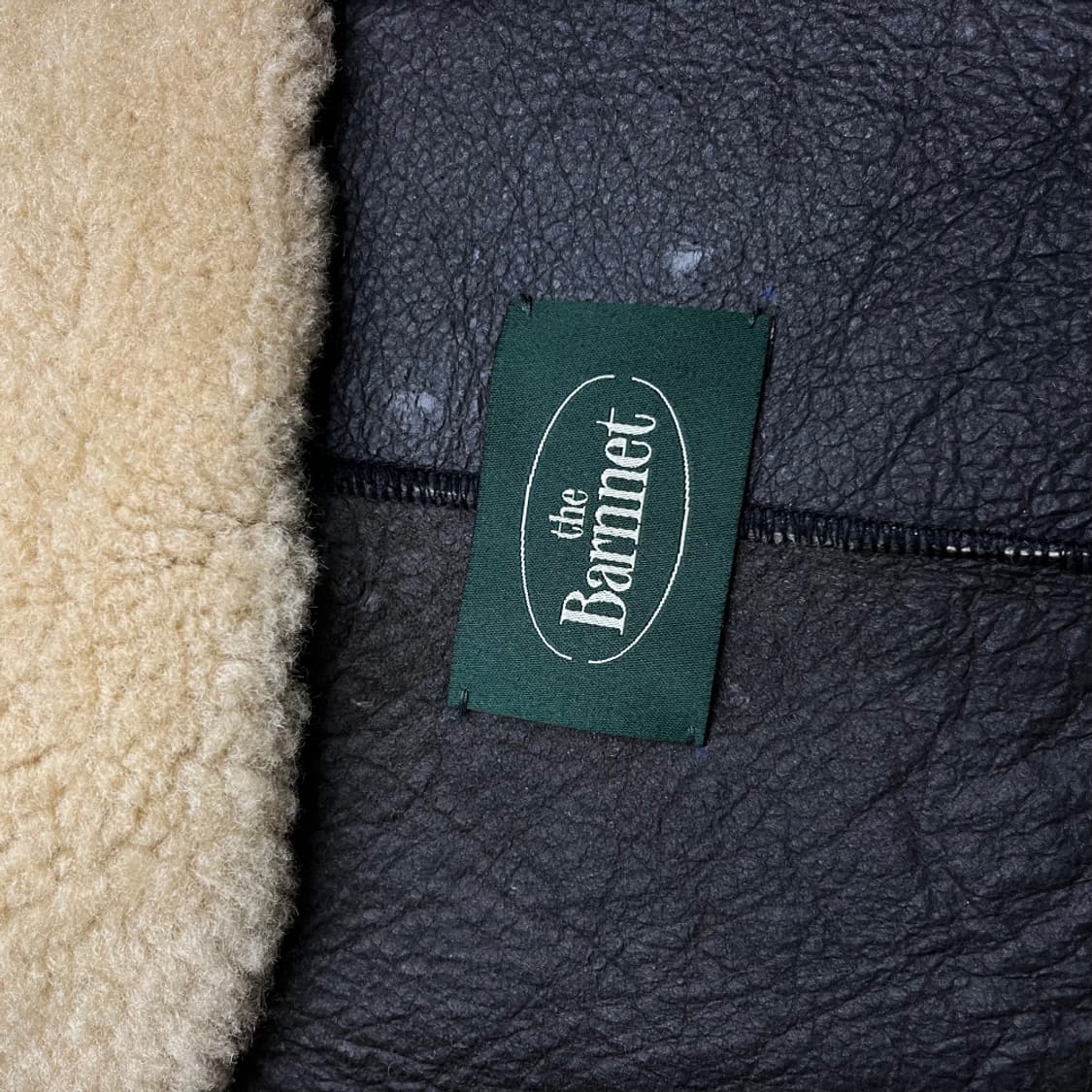 더바넷 리얼 양모 베이지 버튼 무스탕 자켓 상품이미지7