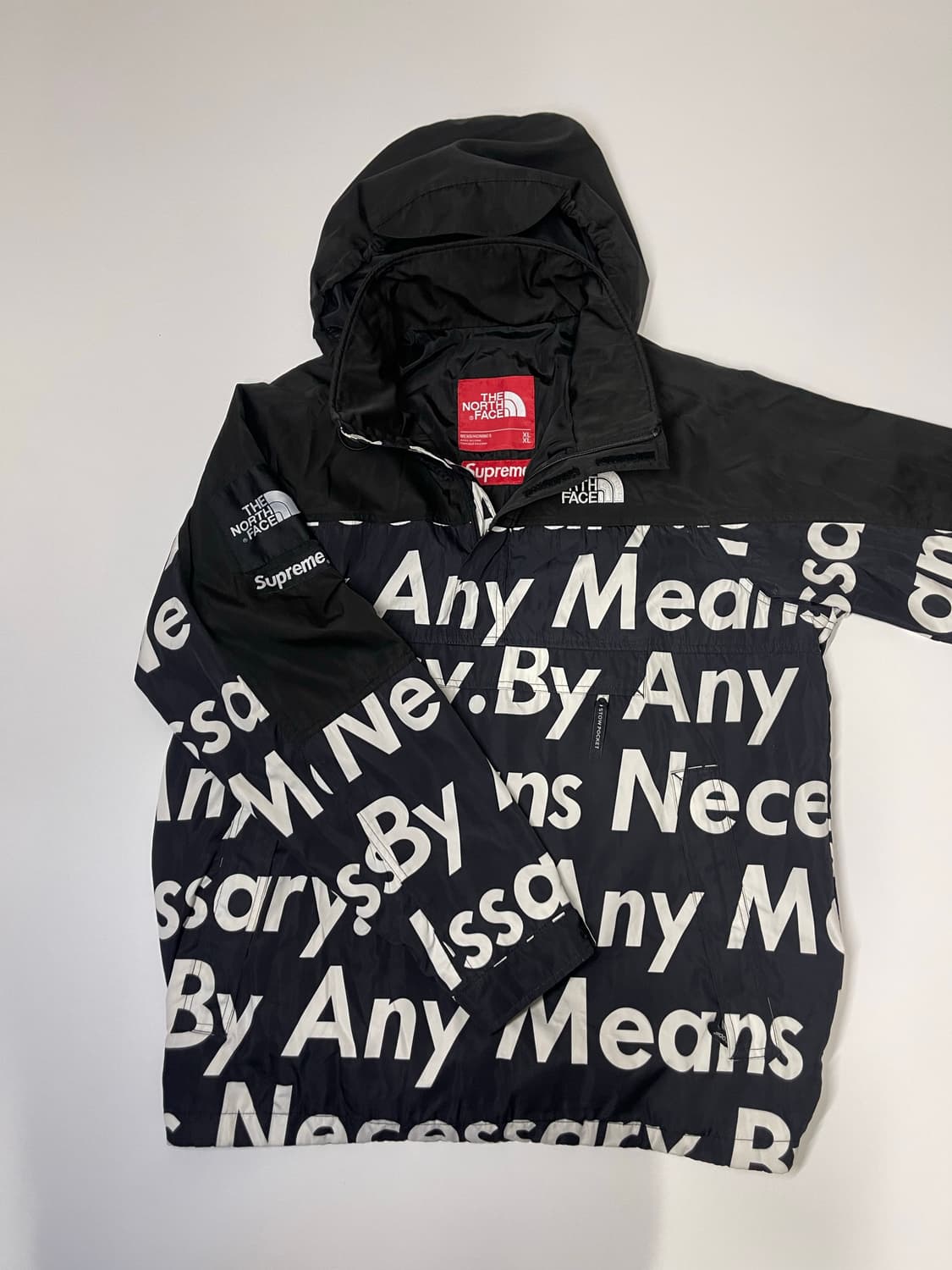 슈프림 x 노스페이스 레터링 아노락 XL 상품이미지2