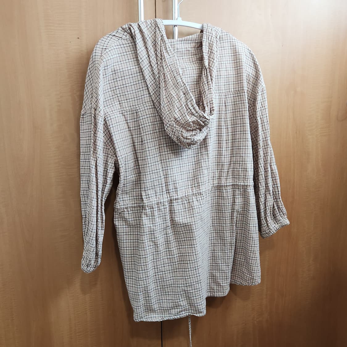 [오늘까지만판매 이후폐기] WEGO 빈티지 무드 체크 후드 블라우스  상품이미지4