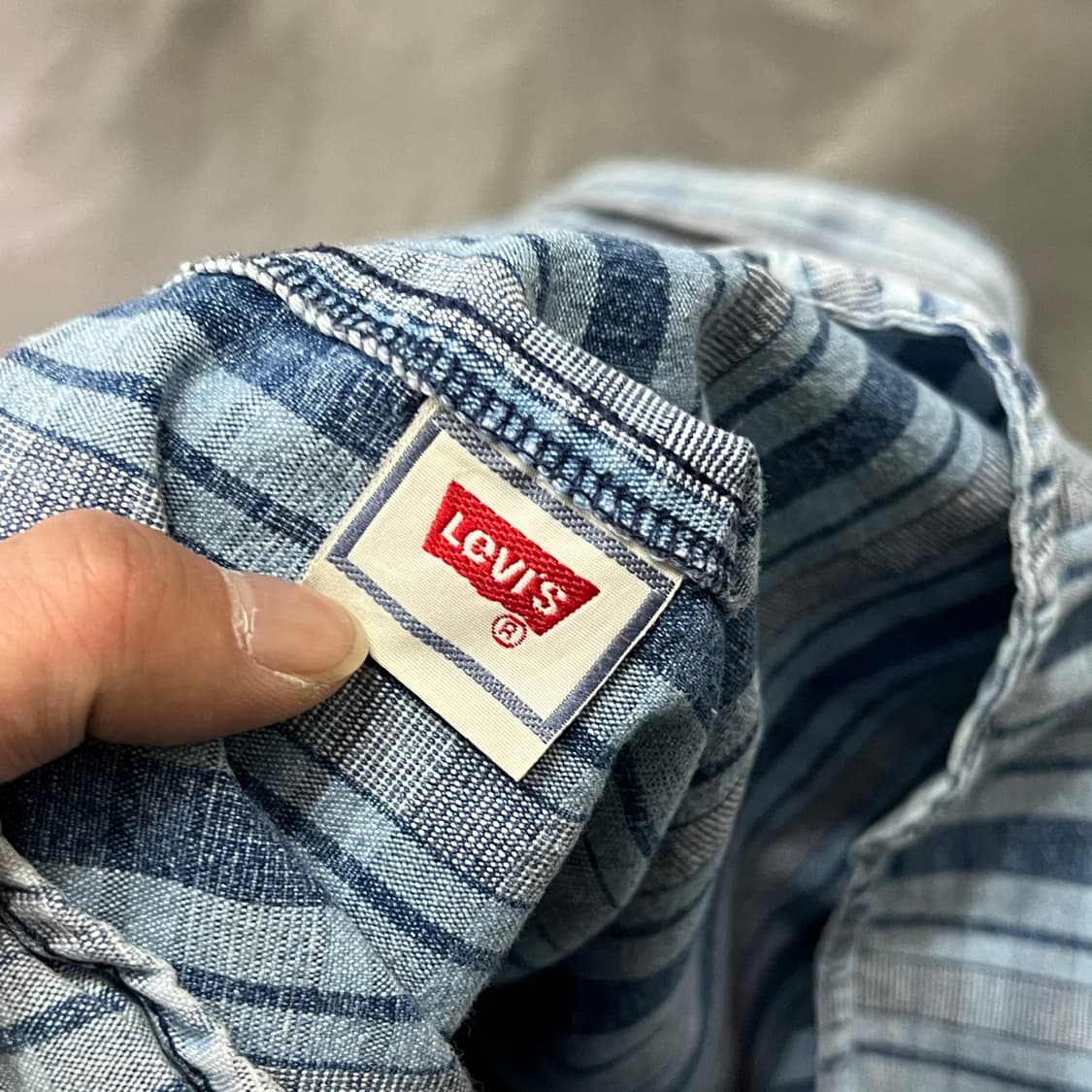  리바이스 체크 데님 셔츠 y14650 상품이미지7