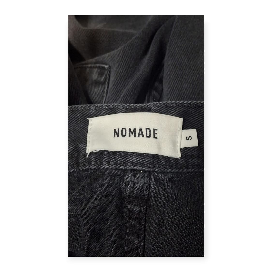 S)노마드 NOMADE 다크 블랙데님 팬츠 벌룬팬츠 와이드팬츠 오버핏팬츠 상품이미지3