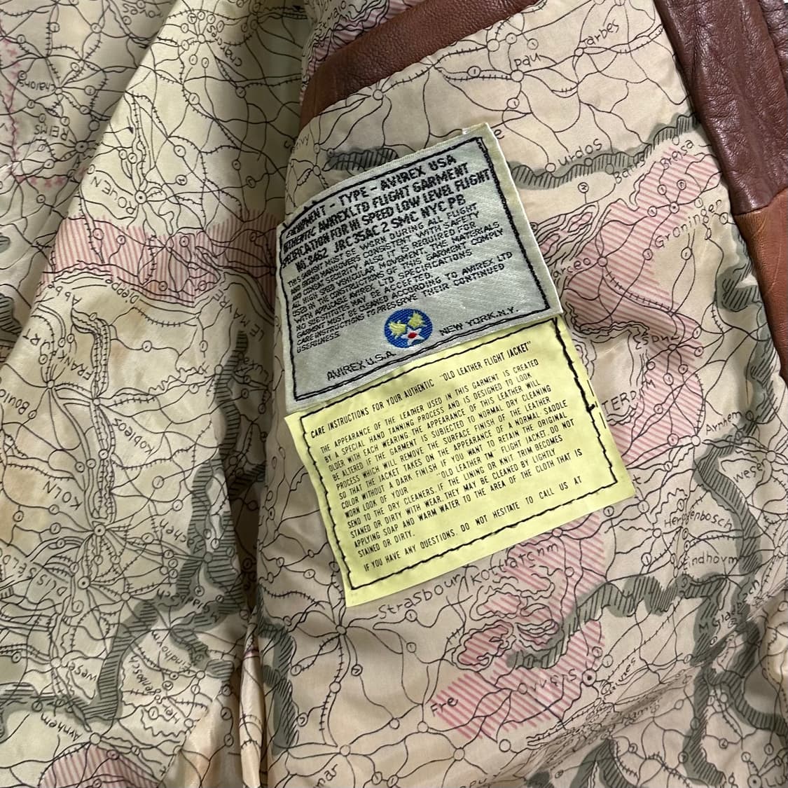 90s 아비렉스 G-1 레더 자켓  상품이미지10