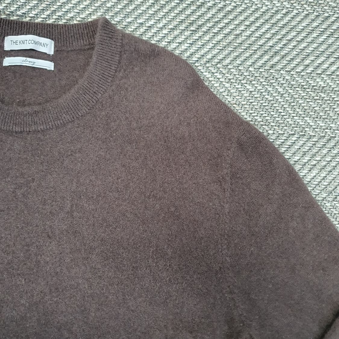 더니트컴퍼니 캐시미어100 얇은 니트 남자105 상품이미지3