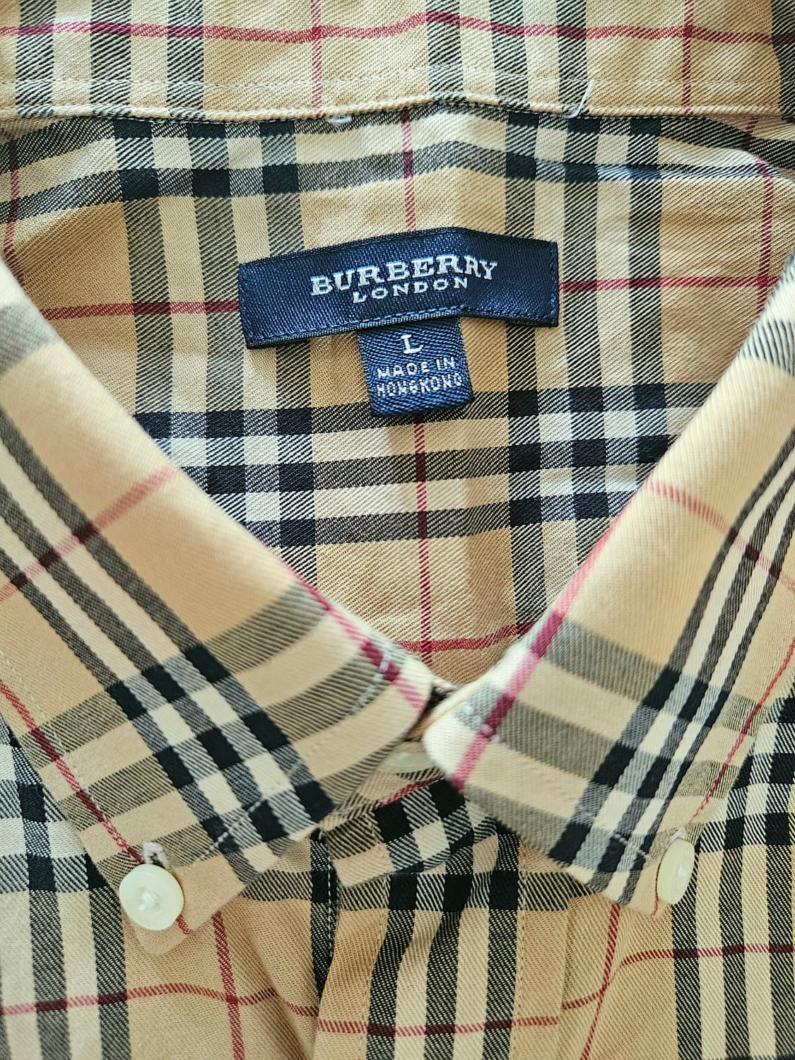 [L] 버버리 런던 노바체크 반팔 셔츠  상품이미지2