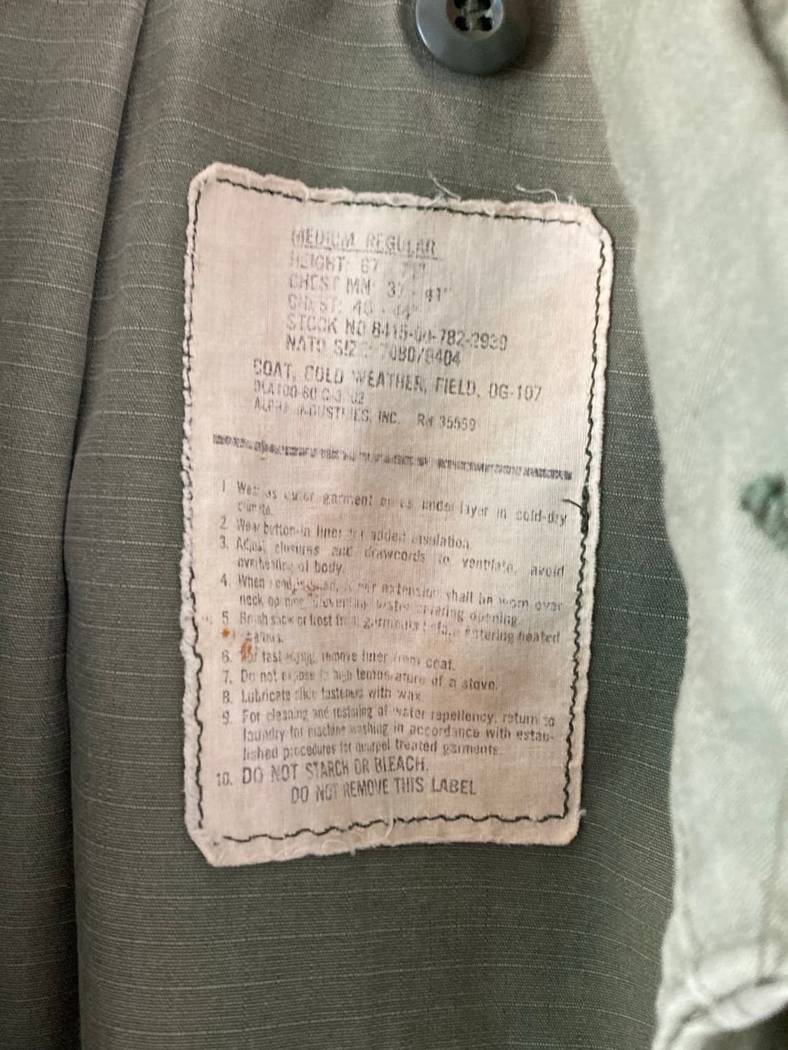 빈티지 밀리터리 자켓 상품이미지2