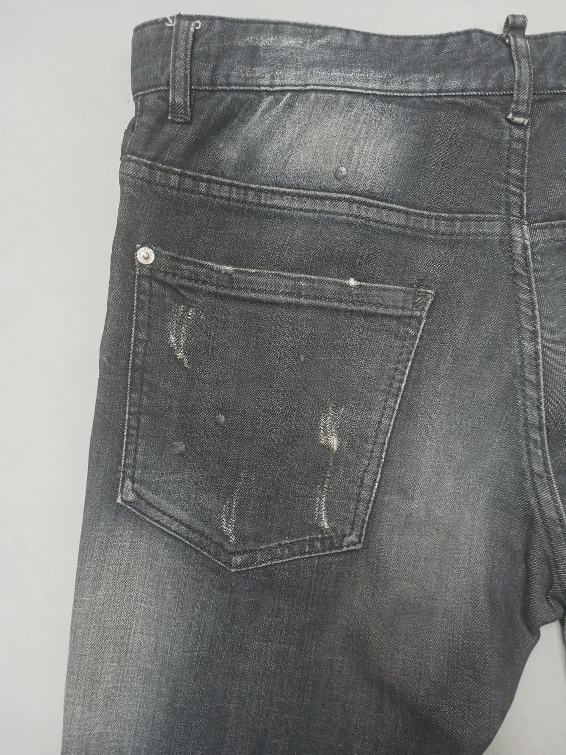 [34] 디스퀘어드2 더티오일 블랙 M 부블레진 청바지 상품이미지8