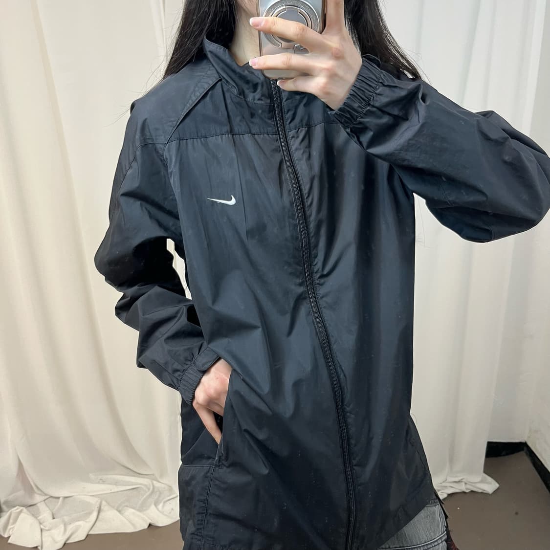 Nike black windbreaker 상품이미지3